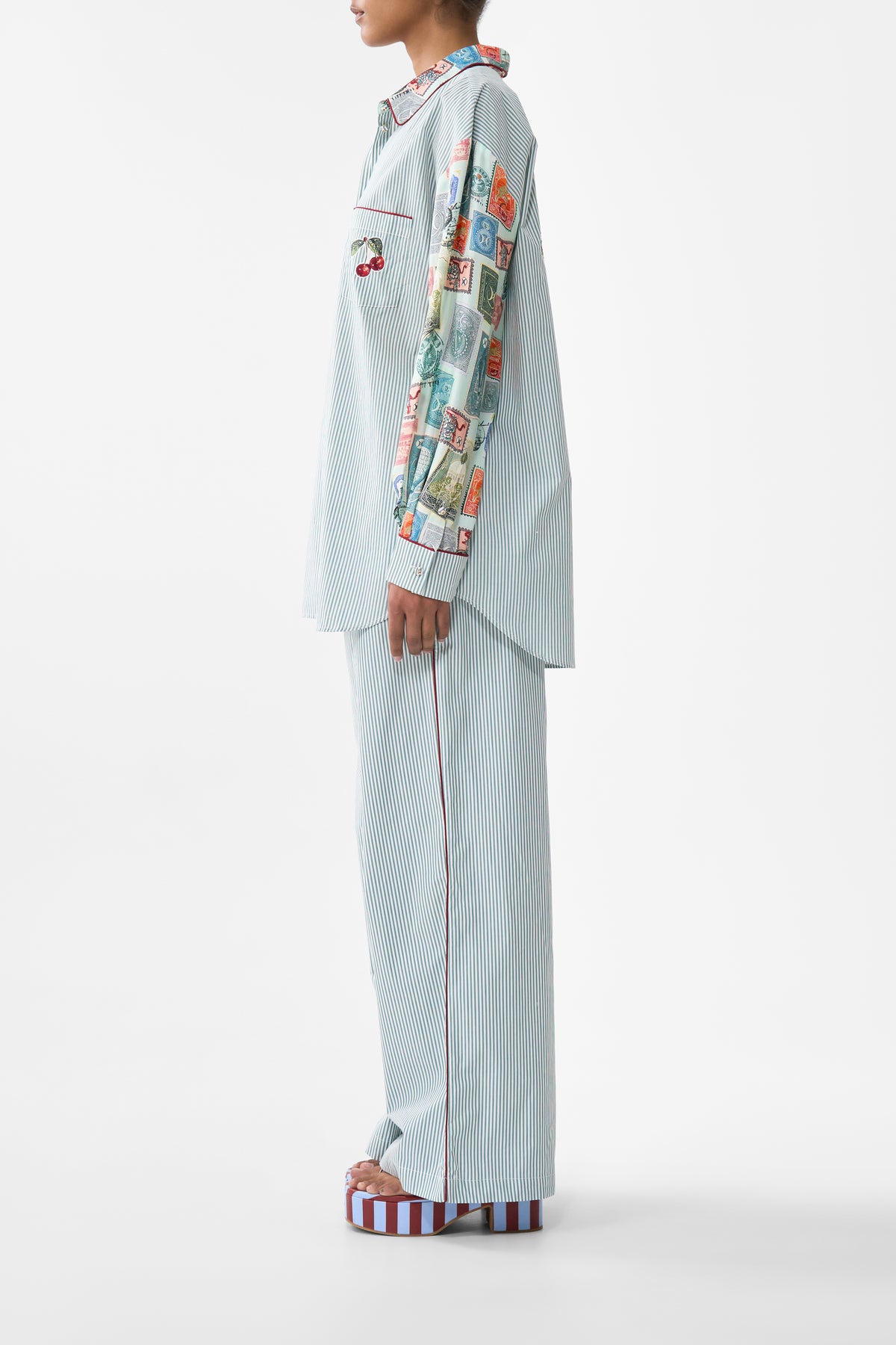 LONG SLEEVE OVERSIZED SHIRT WITH POCKET WITH LOVE FROM TÜRKIYE