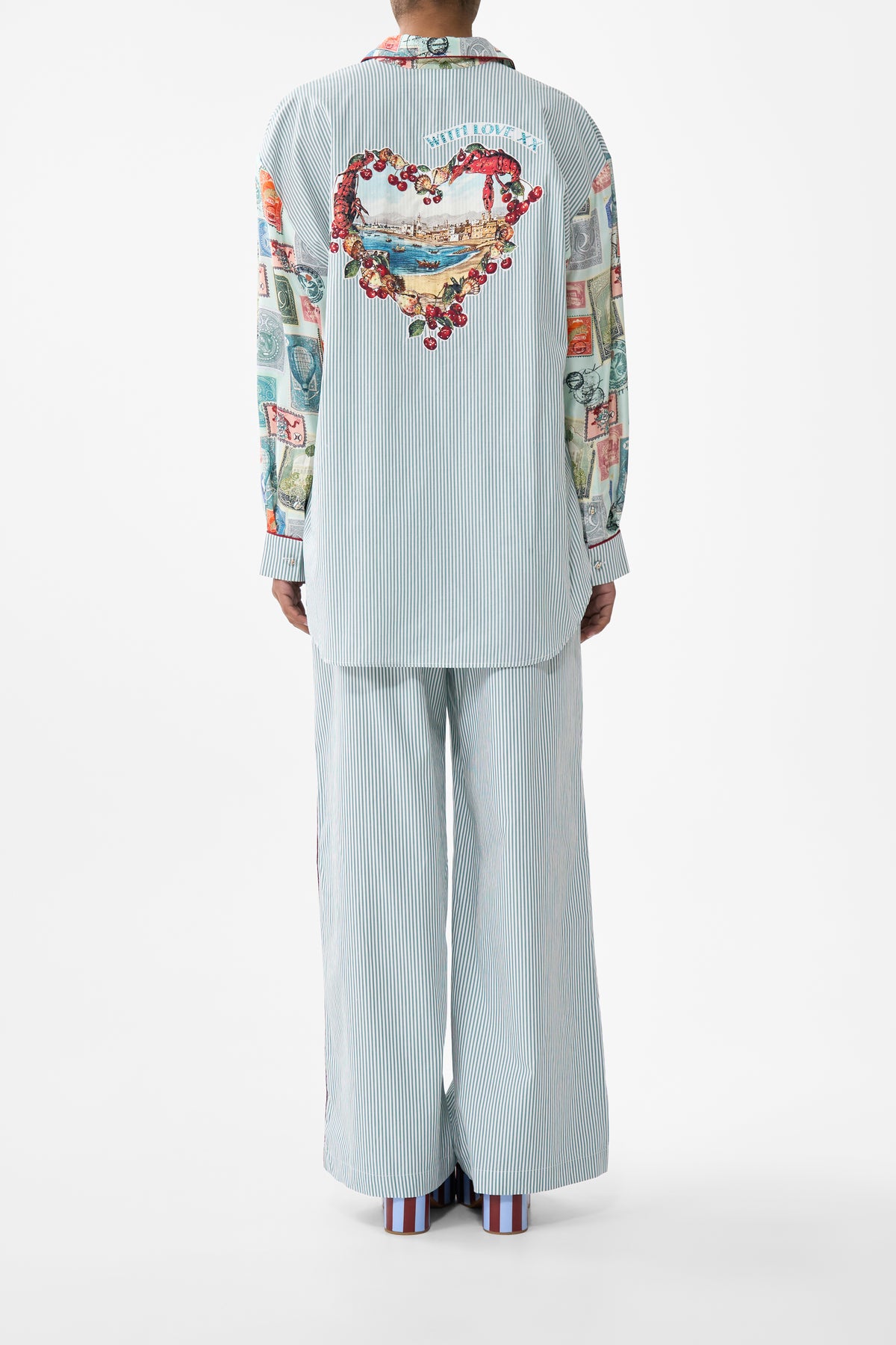 LONG SLEEVE OVERSIZED SHIRT WITH POCKET WITH LOVE FROM TÜRKIYE