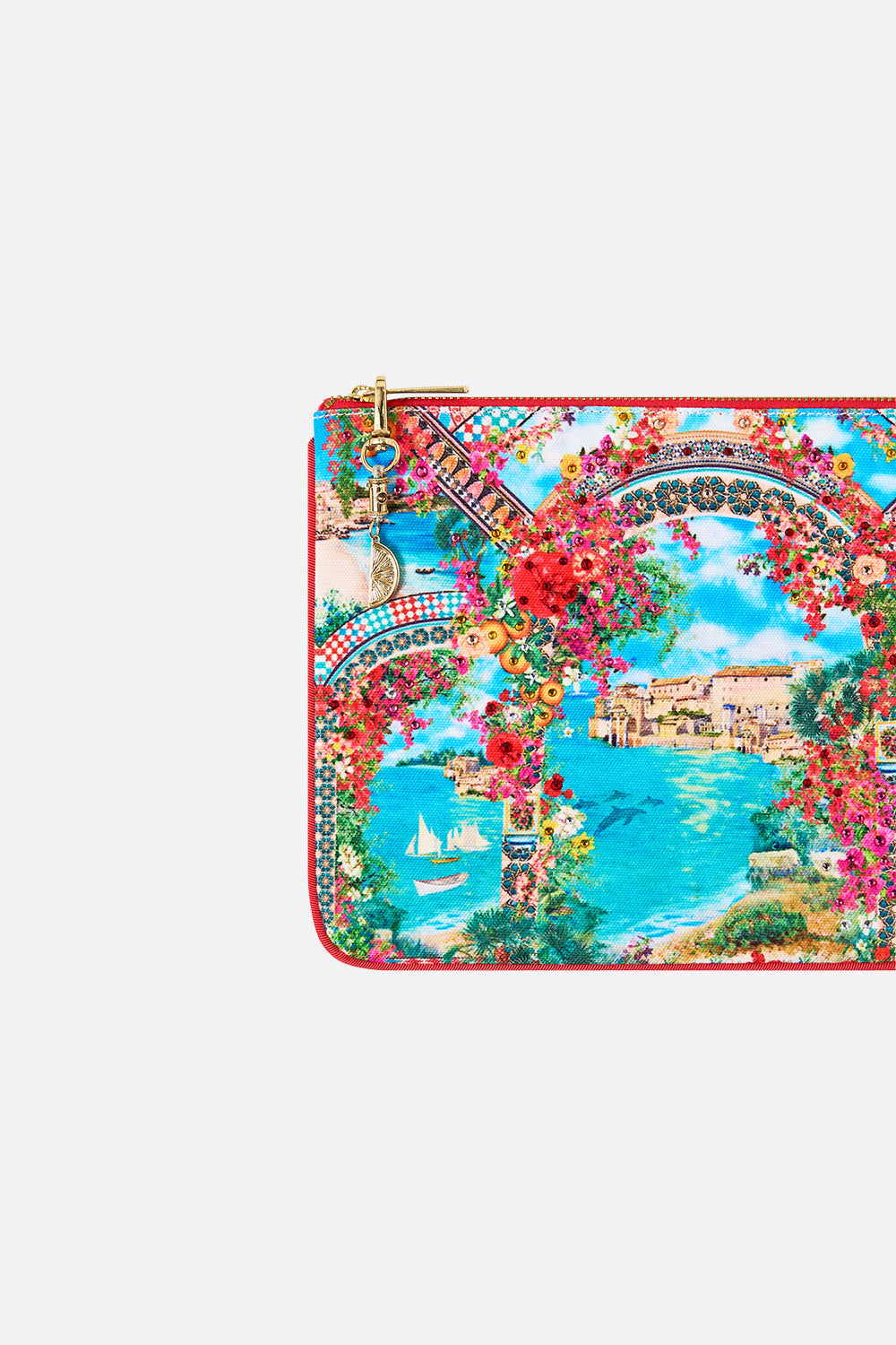 SMALL CANVAS CLUTCH MEET ME IN MALLORCA