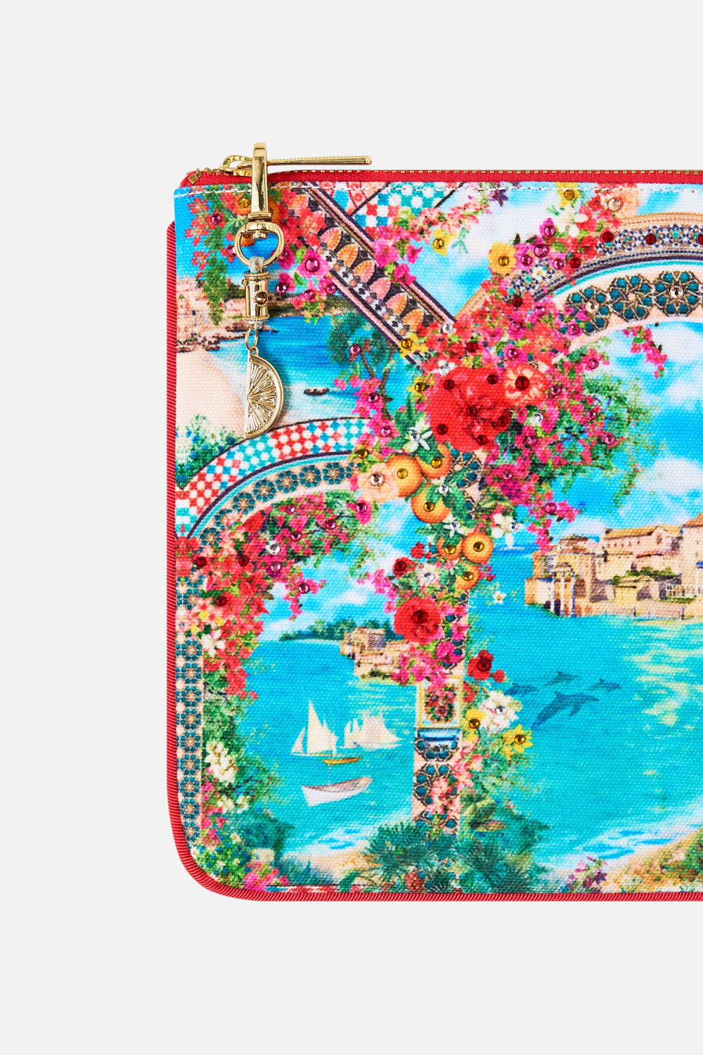 SMALL CANVAS CLUTCH MEET ME IN MALLORCA