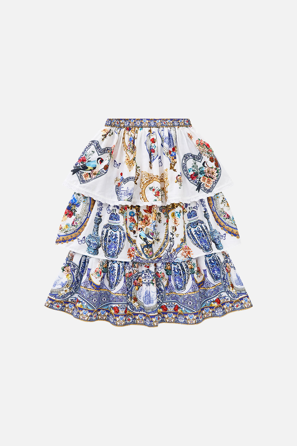 KIDS LAYERED RUFFLE MAXI SKIRT THE POTTERY PARLOUR