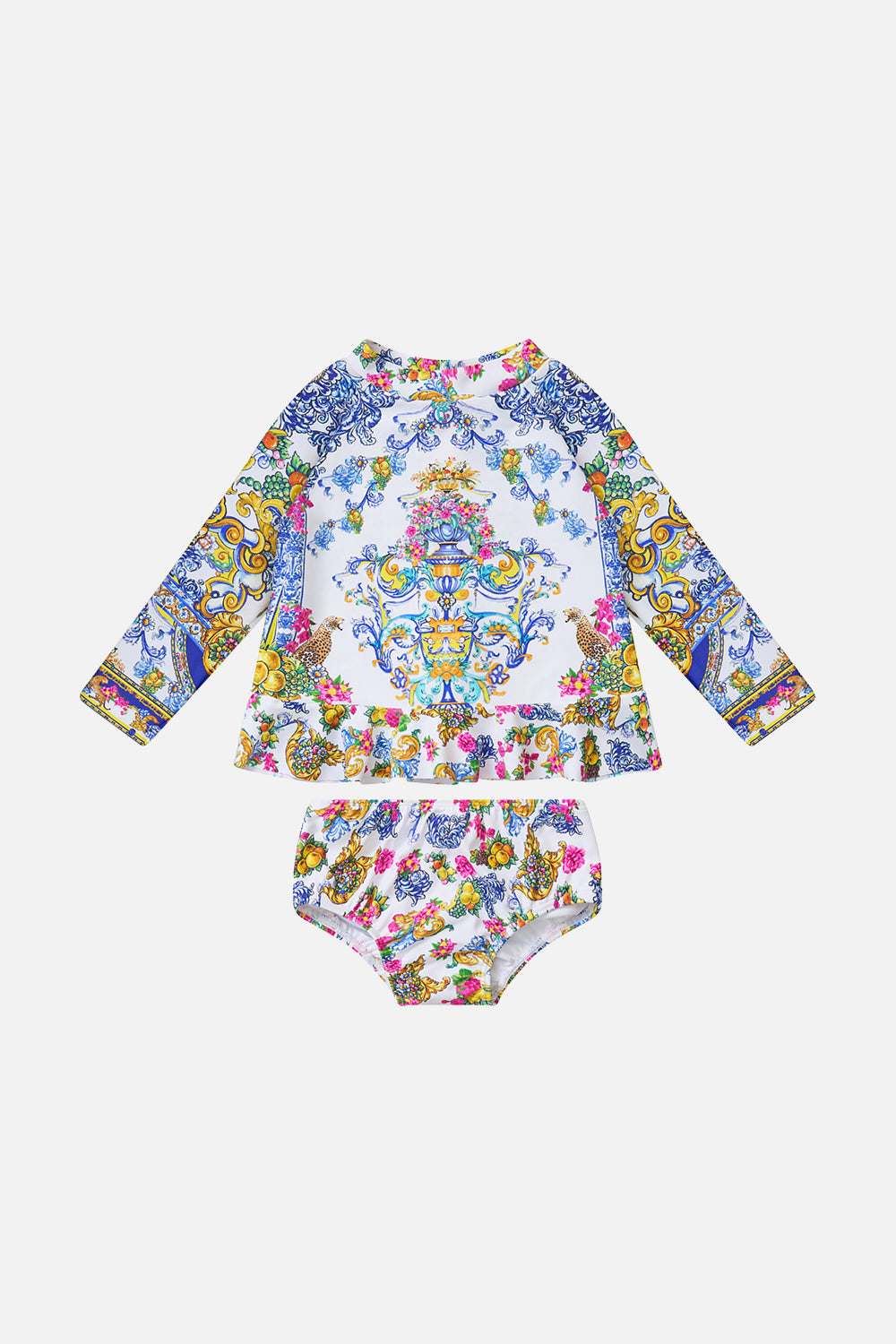 BABIES FRILL HEM RASHIE WITH BIKINI BOTTOM SET ESPAÑA NIRVANA