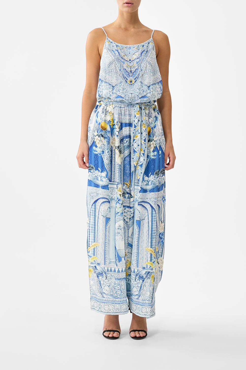 SHOESTRING STRAP JUMPSUIT DE NADA GRANADA