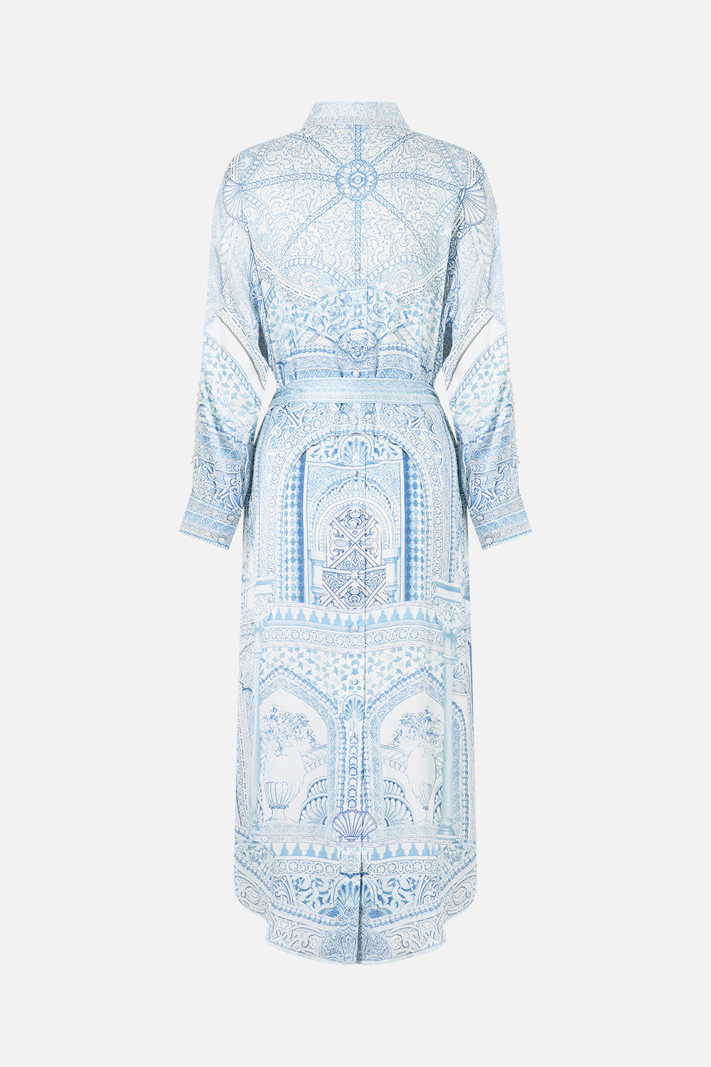 SHIRT DRESS WITH BACK BUTTON DETAIL THE HUM OF THE ALHAMBRA