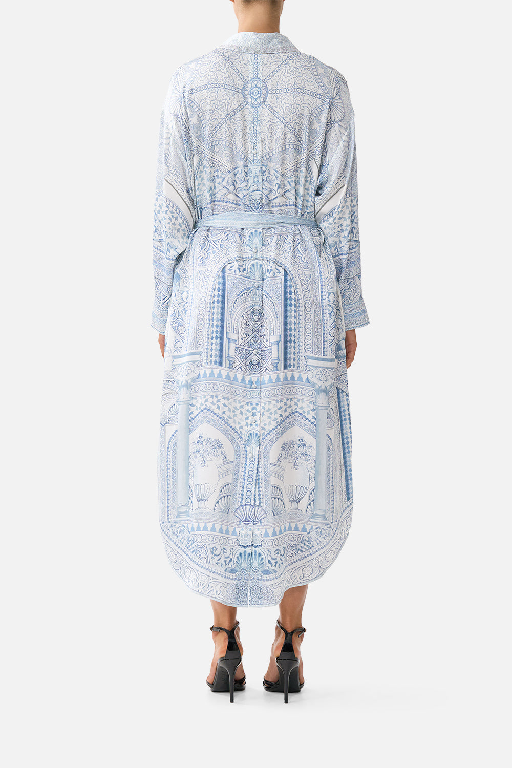 SHIRT DRESS WITH BACK BUTTON DETAIL THE HUM OF THE ALHAMBRA