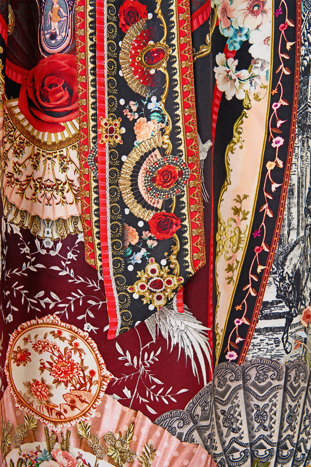 OFF SHOULDER MIDI DRESS WITH FRILL SLEEVE DAUGHTERS OF DUENDE