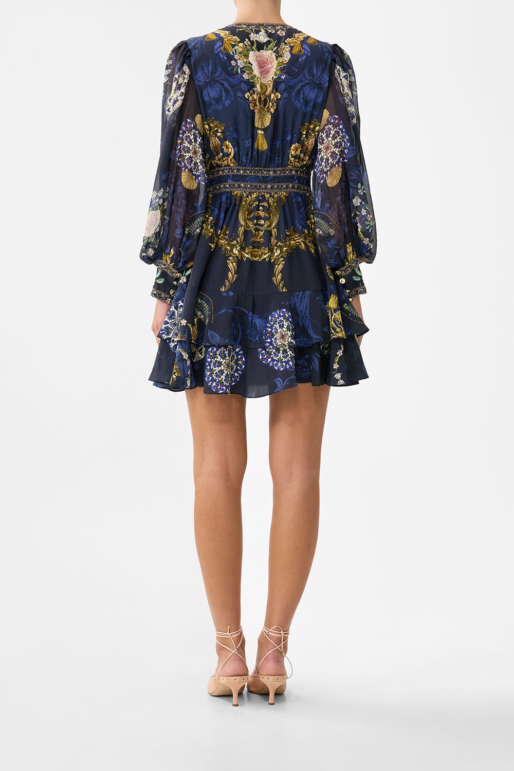 BUTTON FRONT FRILL DRESS NOTES FROM THE BLUE ROOM