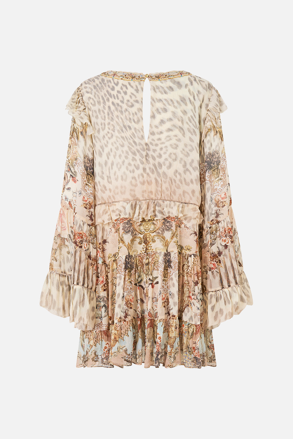 TIERED SWING MINI DRESS ARANJUEZ ANIMALIA