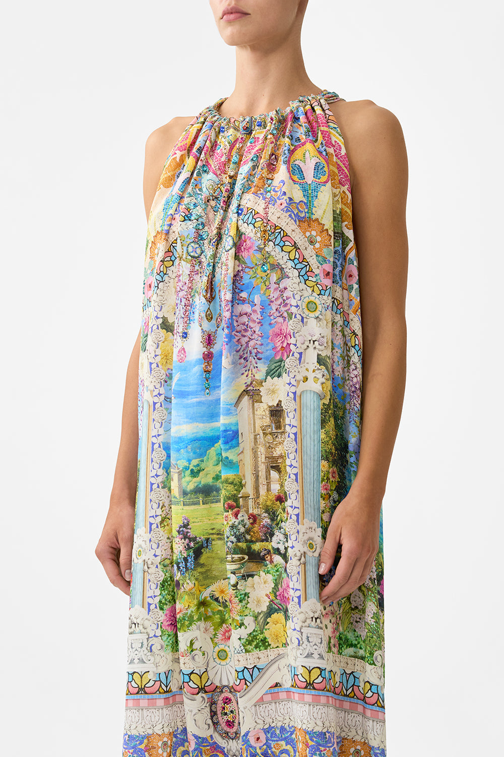 DRAWSTRING DRESS NAVÀS NOUVEAU