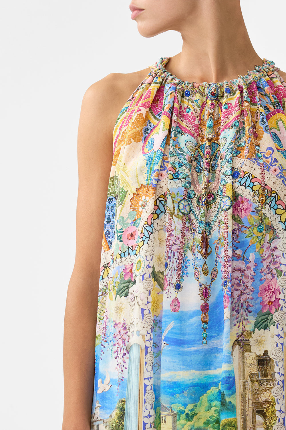 DRAWSTRING DRESS NAVÀS NOUVEAU