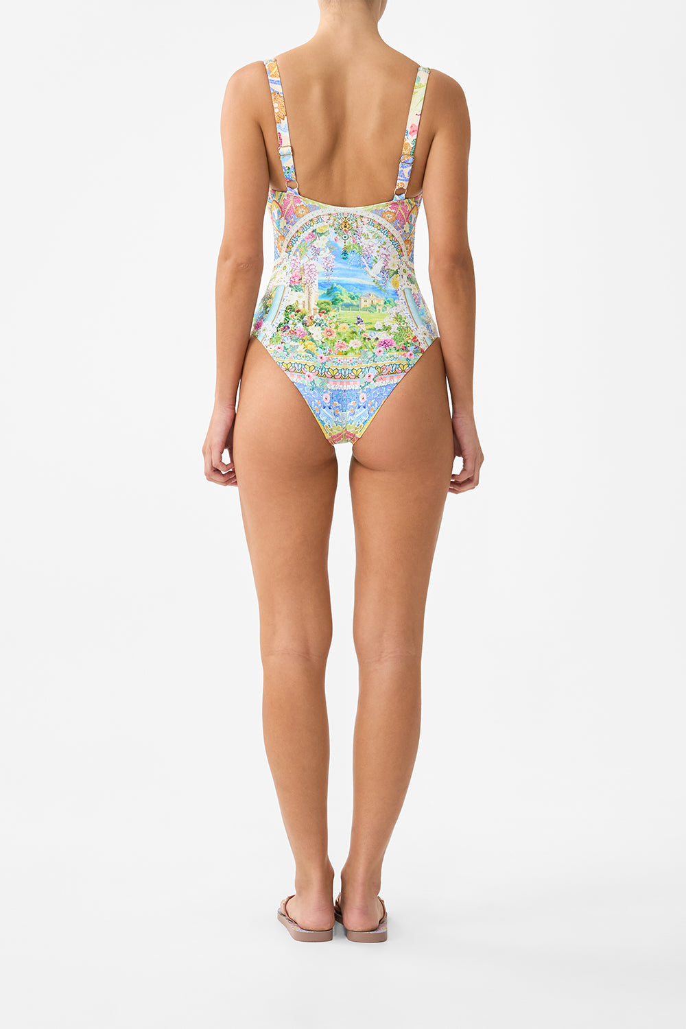 SWEETHEART NECK ONE PIECE WITH TIE FRONT NAVÀS NOUVEAU
