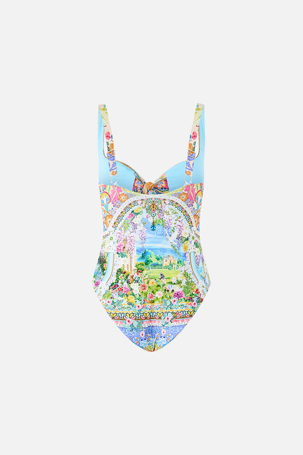 SWEETHEART NECK ONE PIECE WITH TIE FRONT NAVÀS NOUVEAU