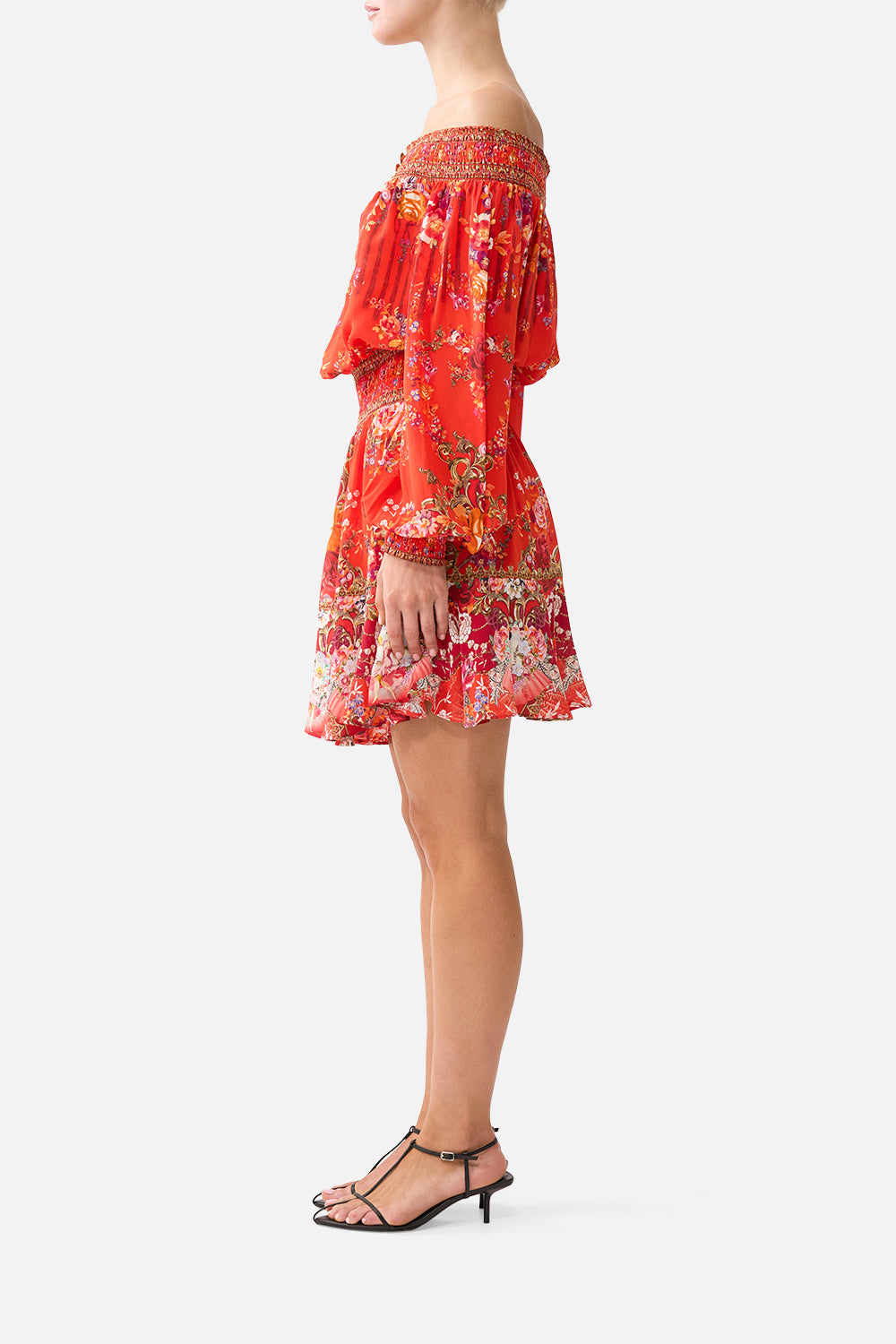 OFF SHOULDER SHORT DRESS OLÉ OLÉ
