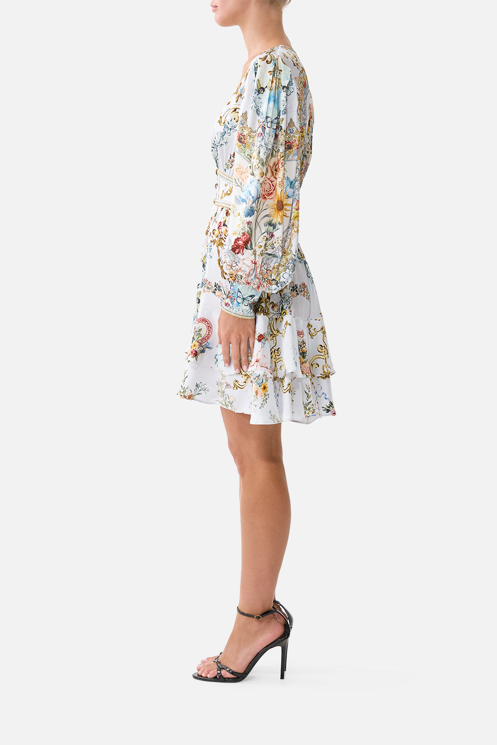 BUTTON FRONT FRILL DRESS SEVILLE SWEETHEART