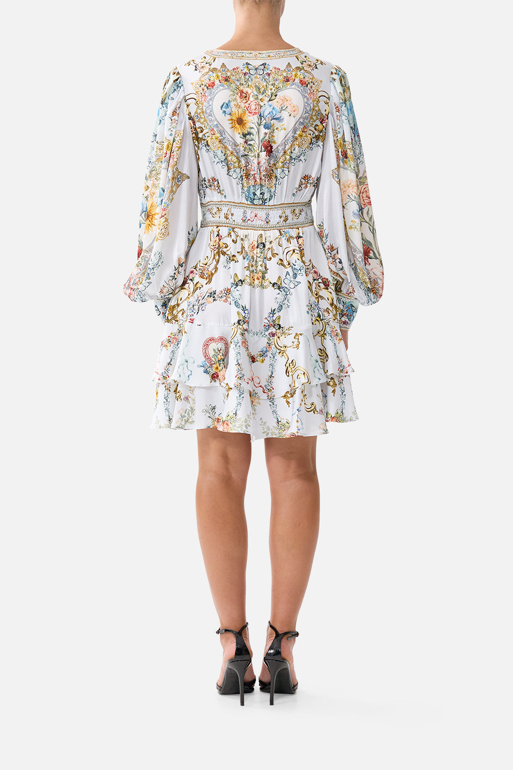 BUTTON FRONT FRILL DRESS SEVILLE SWEETHEART