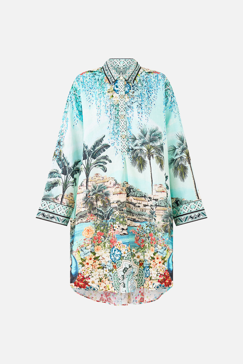RELAXED HIGH LOW SHIRT DRESS BALEARIC BEBÉ