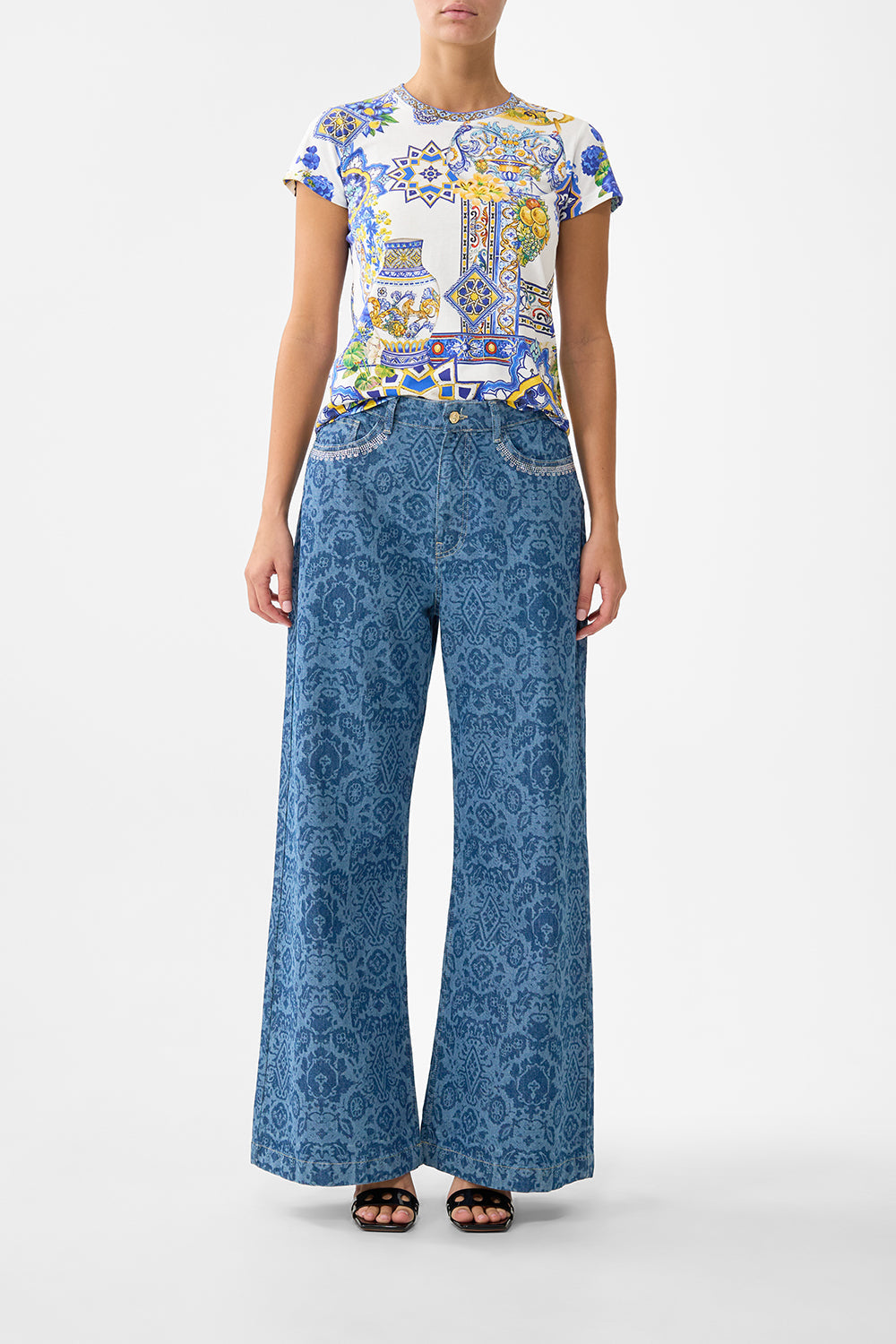 SLIM FIT ROUND NECK T-SHIRT ESPAÑA NIRVANA