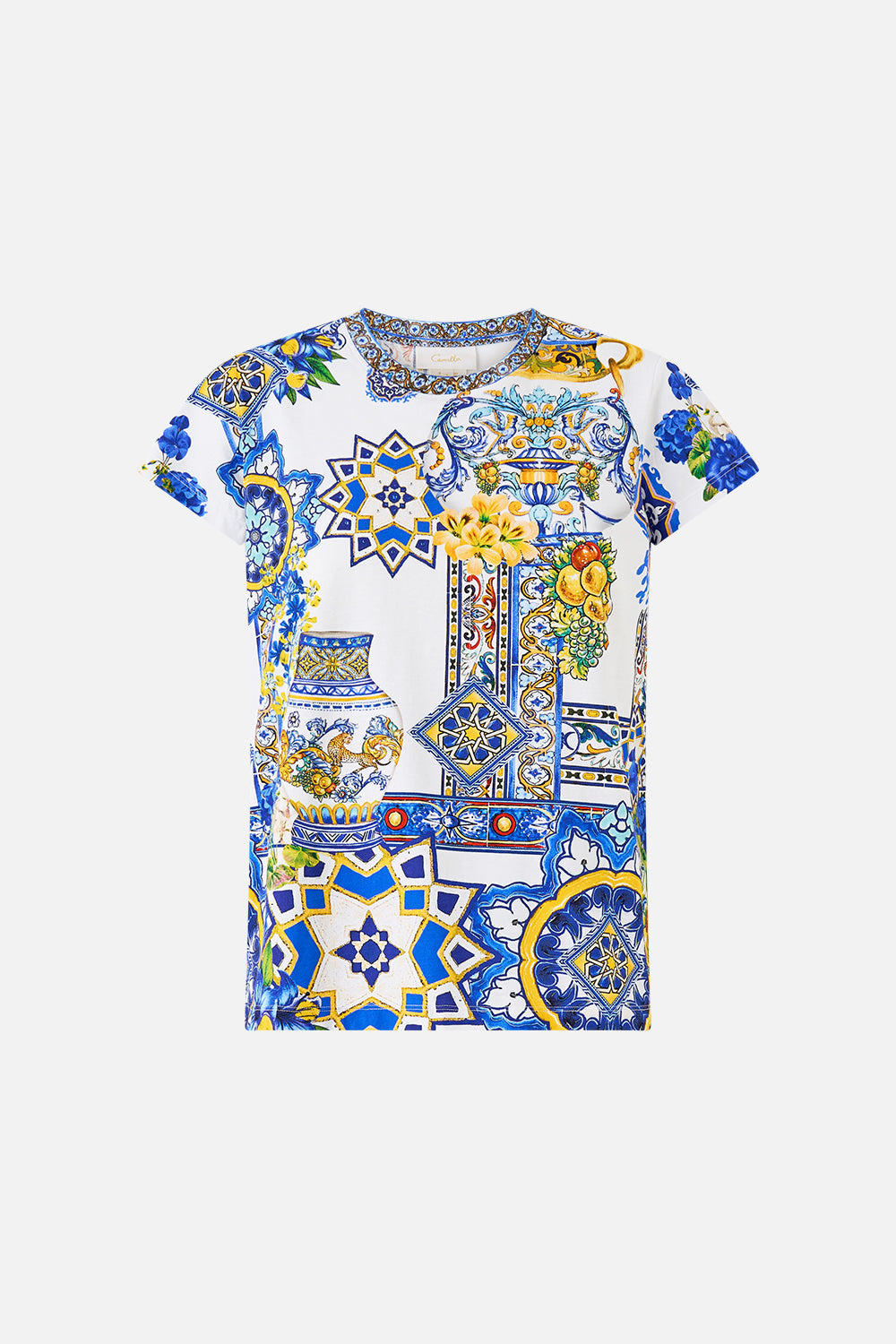 SLIM FIT ROUND NECK T-SHIRT ESPAÑA NIRVANA