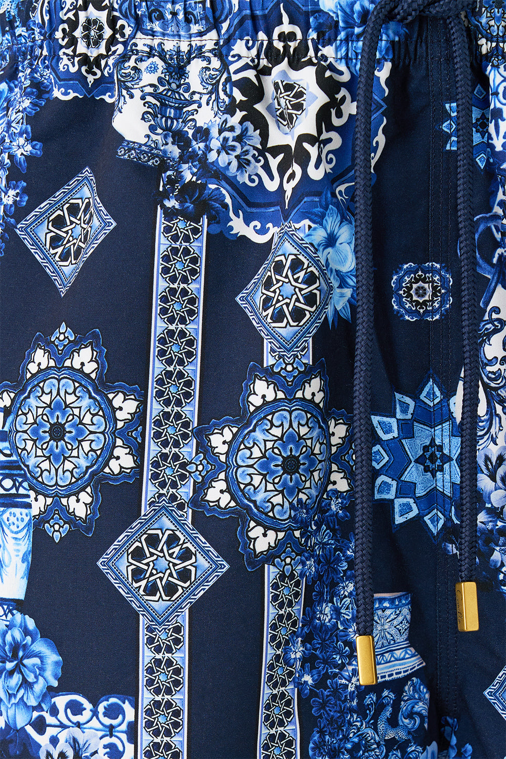 MID LENGTH BOARDSHORT WITH ELASTIC WAIST A TILED WONDERLAND