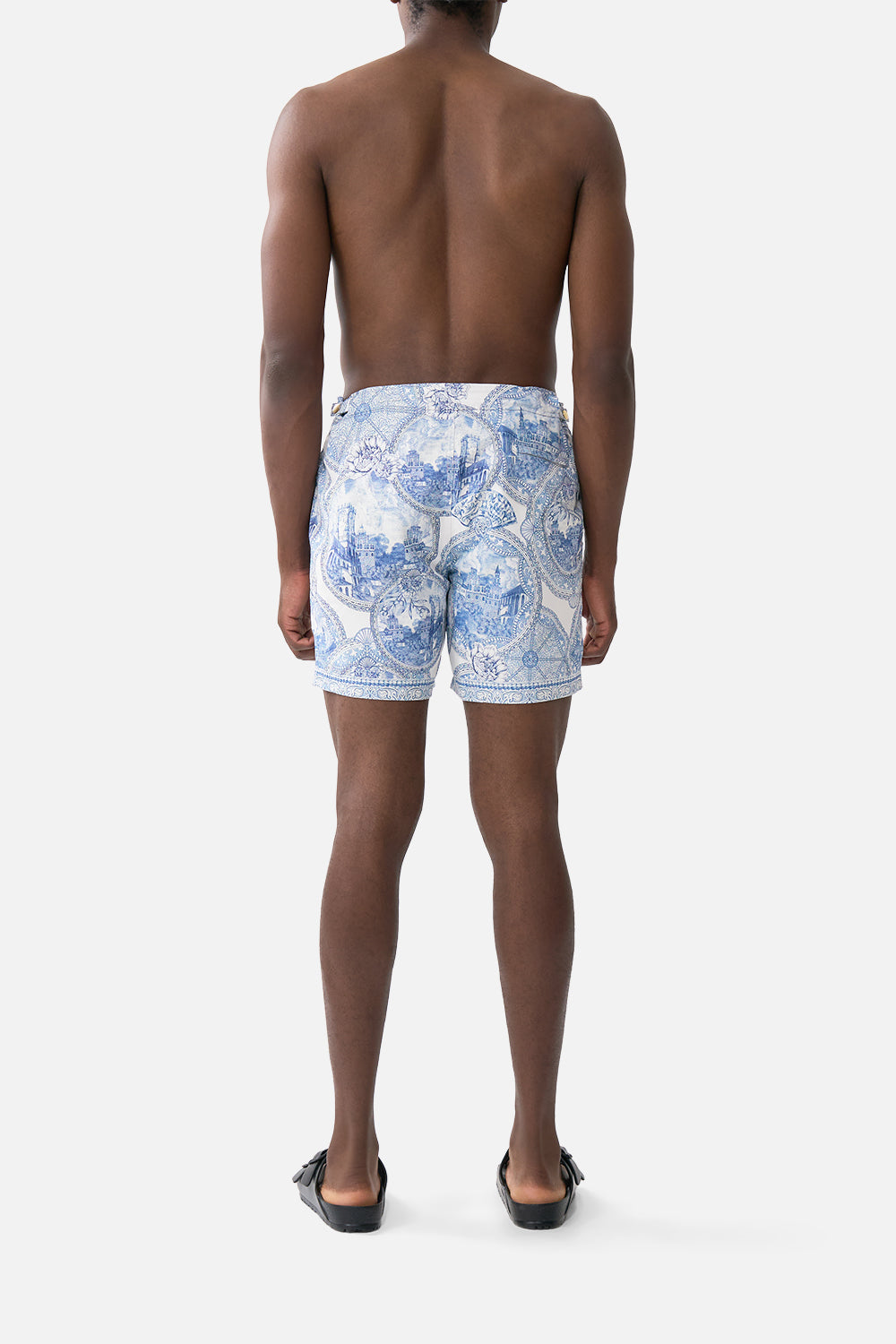 MID LENGTH BOARDSHORT WITH FIXED WAIST THE HUM OF THE ALHAMBRA