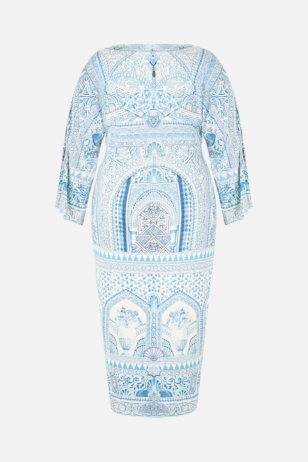 LONG SPLIT FRONT TWIST DRESS THE HUM OF THE ALHAMBRA