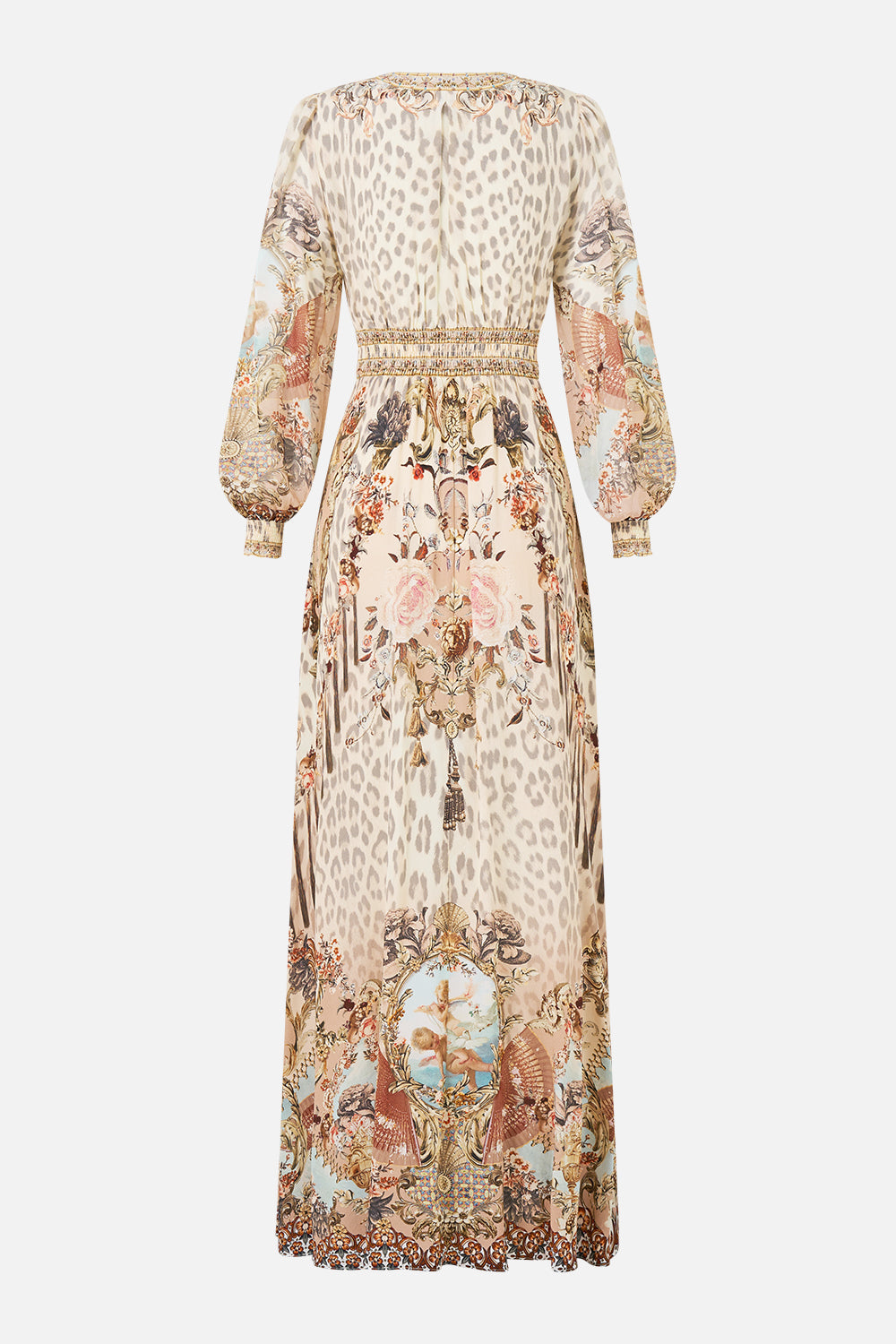 BUTTON DRESS WITH SHAPED WAISTBAND ARANJUEZ ANIMALIA