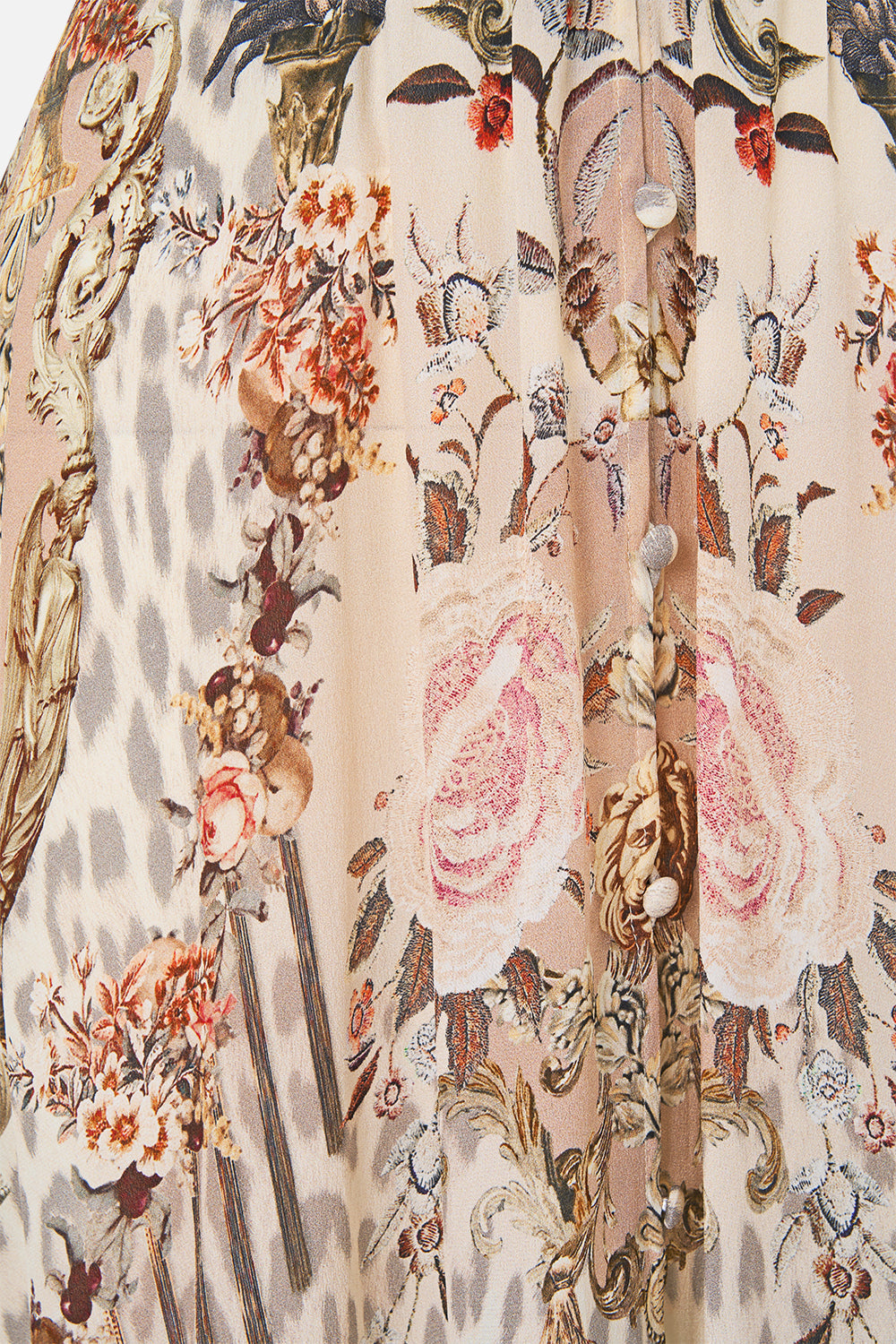 BUTTON DRESS WITH SHAPED WAISTBAND ARANJUEZ ANIMALIA