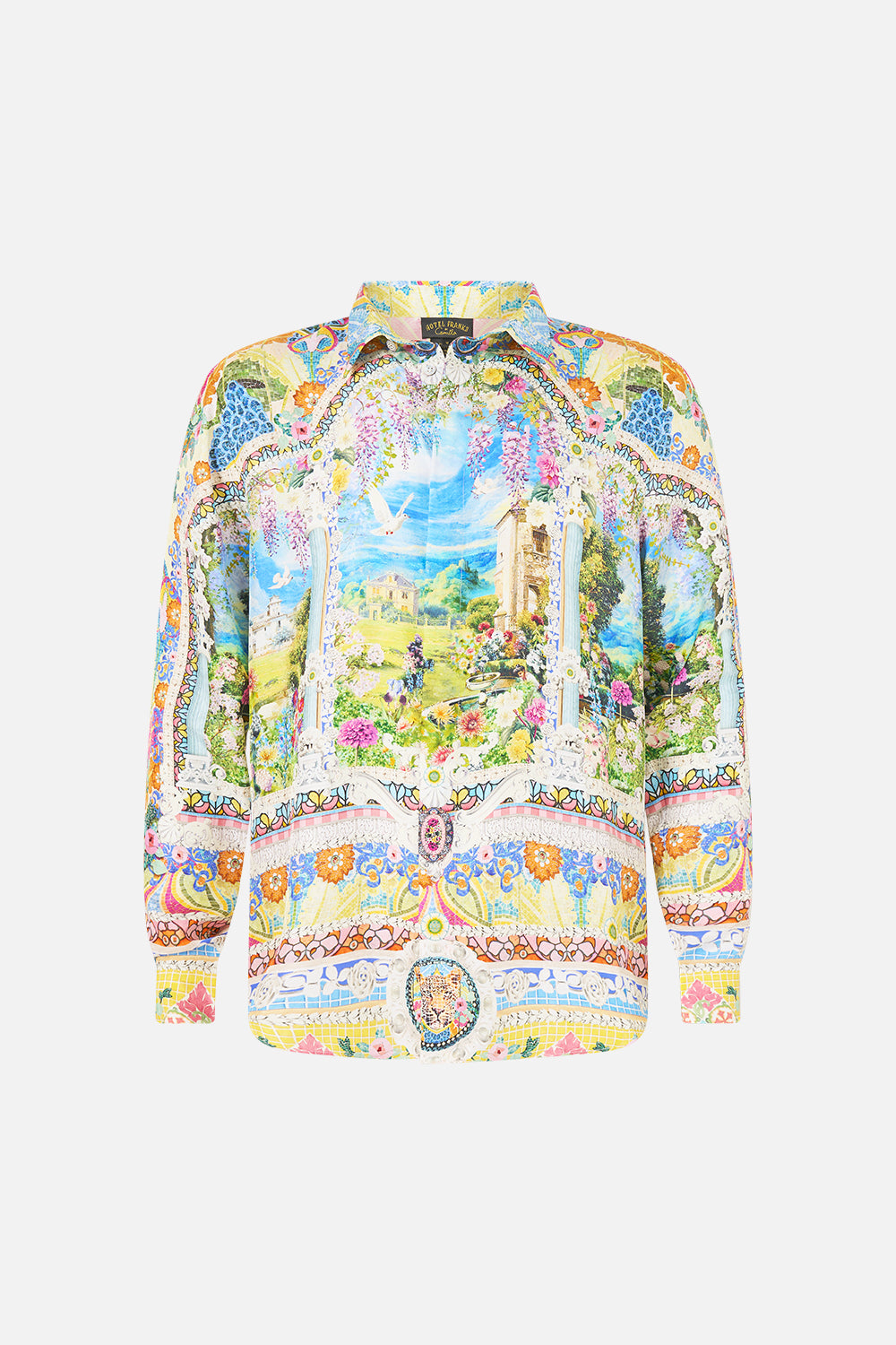 LONG SLEEVE HIDDEN PLACKET SHIRT NAVÀS NOUVEAU