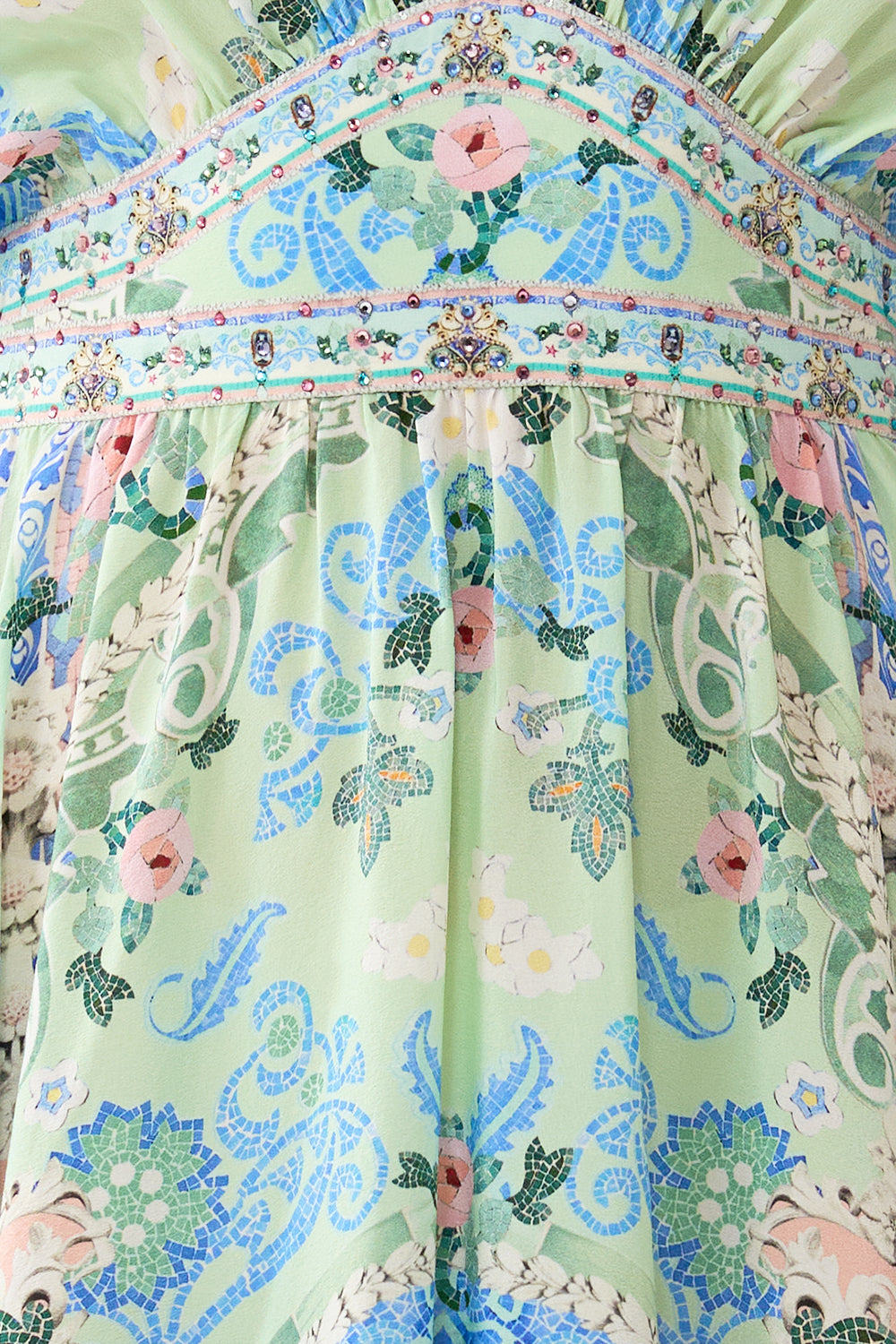 SHORT WAISTED DRESS MIDSUMMER MOSAICS