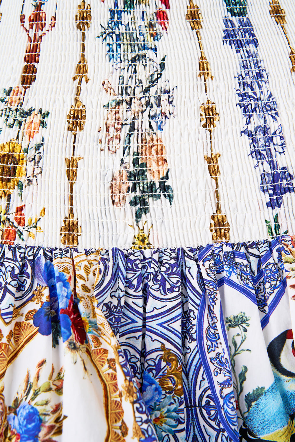 SHORT SHIRRED SKIRT THE POTTERY PARLOUR