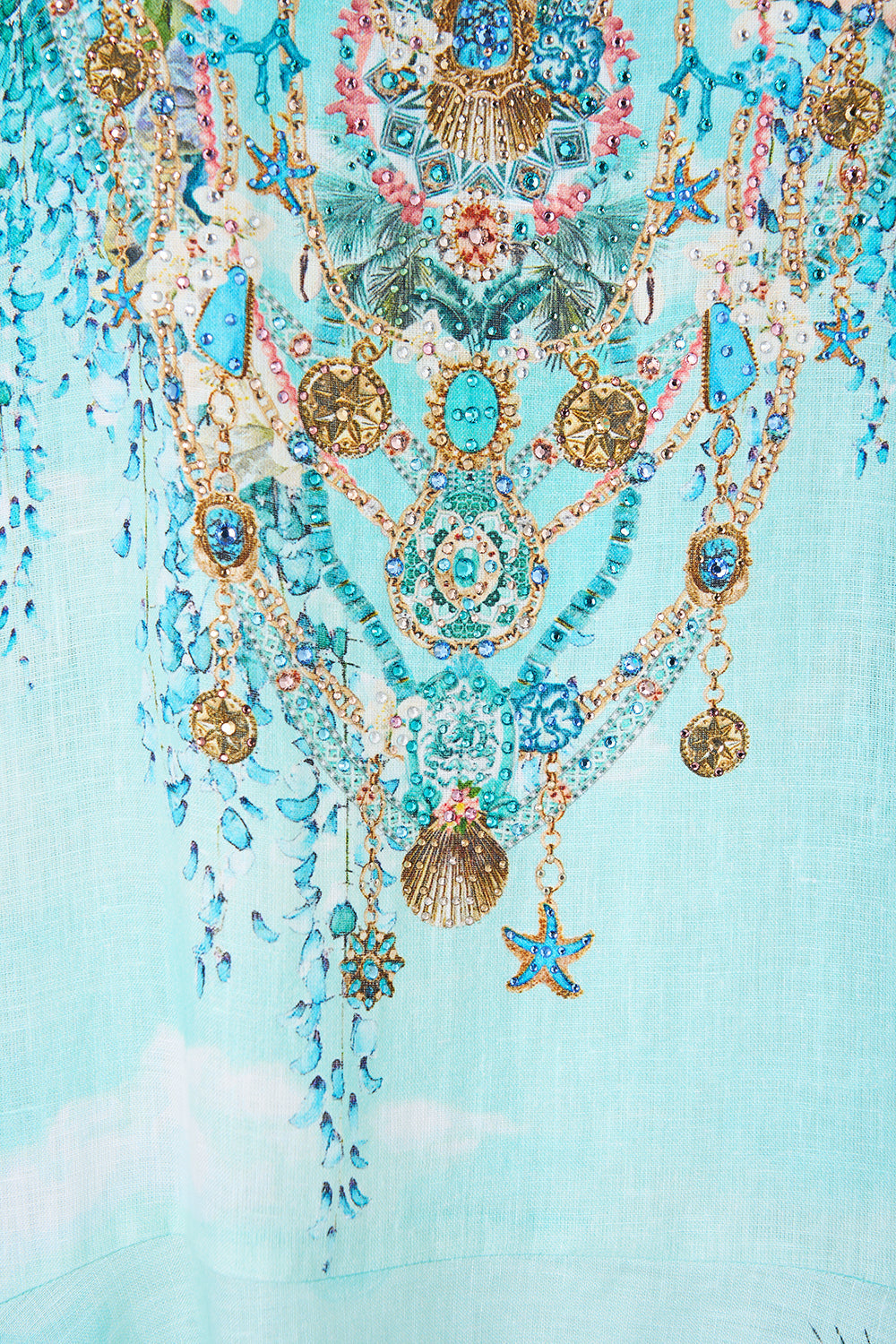 V NECK KAFTAN WITH DROP WAIST BALEARIC BEBÉ