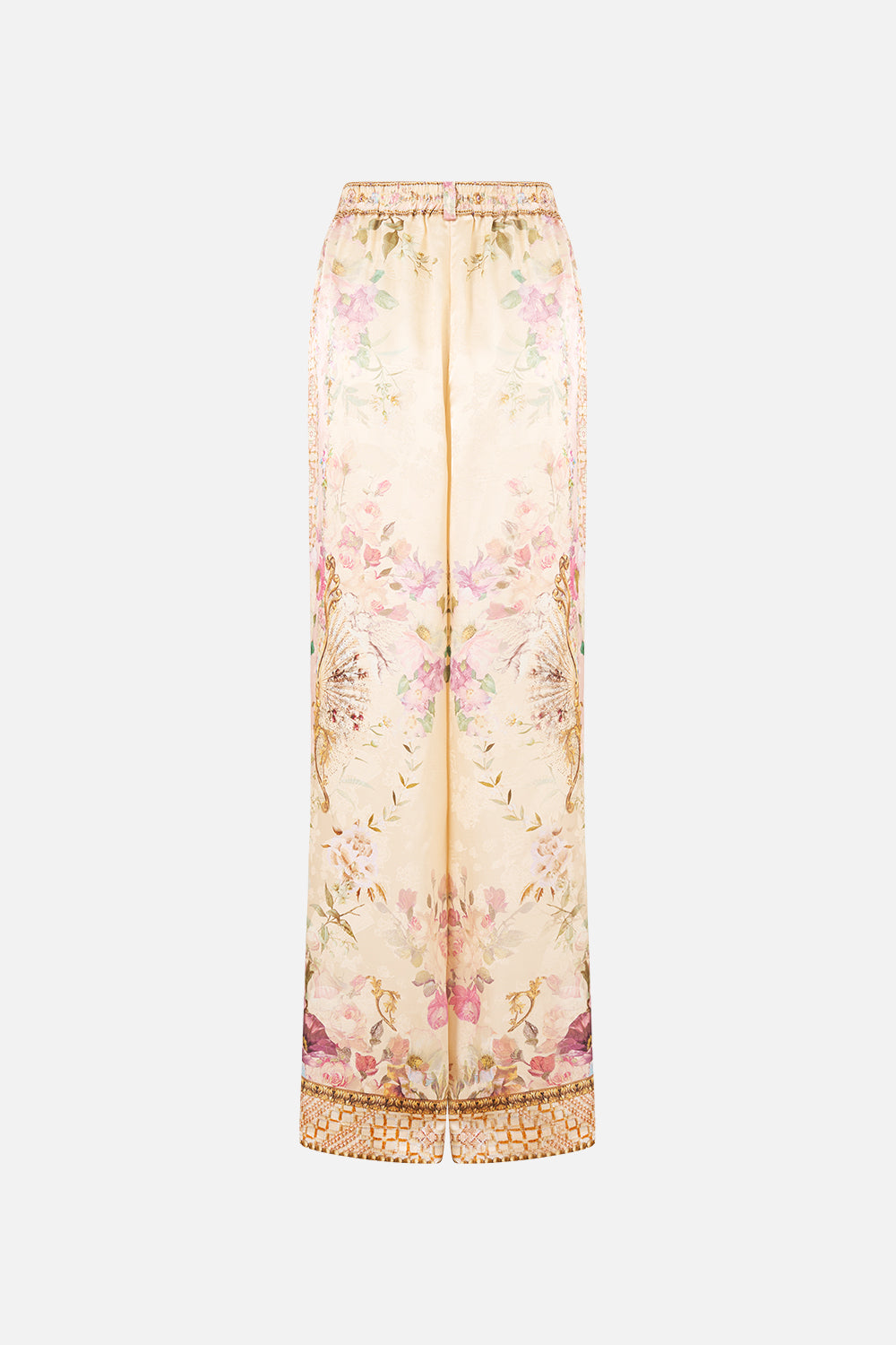 WIDE LEG WAISTED PANT ADORNED IN ARANJUEZ
