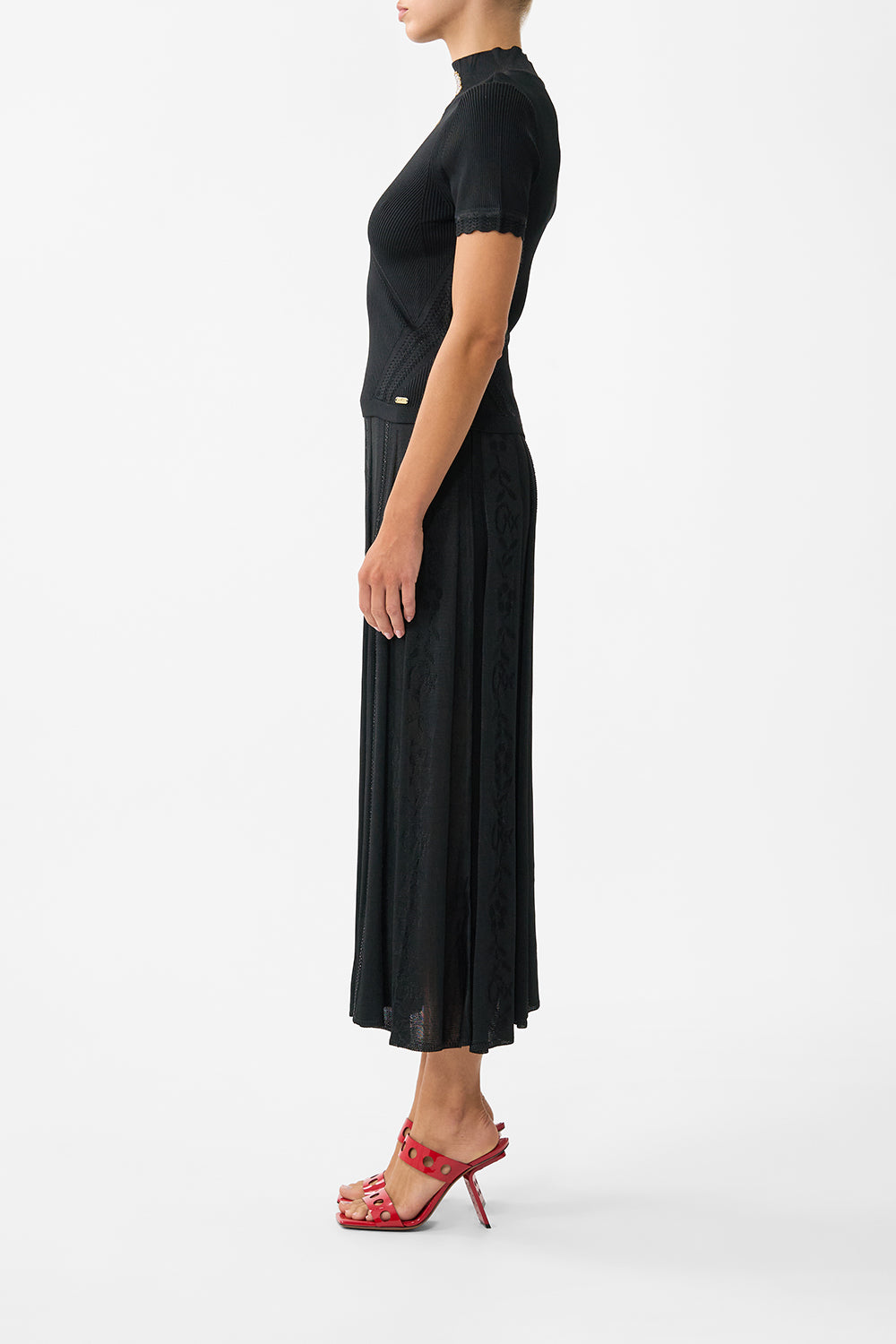 MOCK NECK KNIT TOP FLAMENCO FOLKLORE