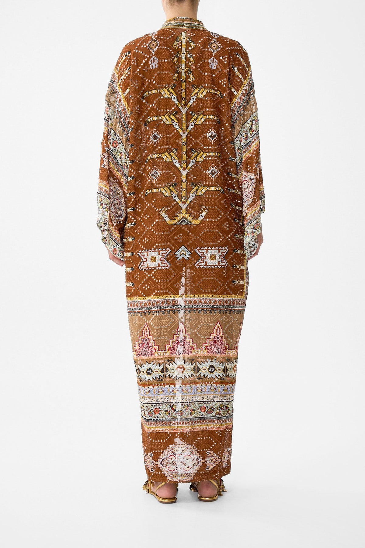 KIMONO LAYER WITH COLLAR FABRIC OF TIME