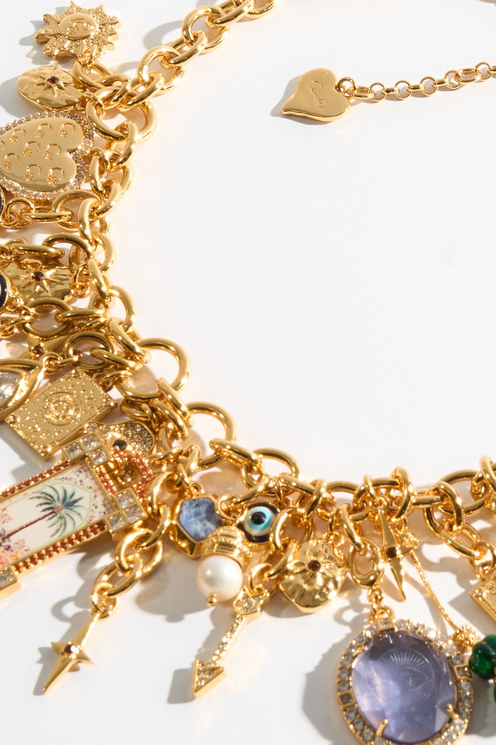 SULTANS, SCRIBES & SHAMANS CHARM NECKLACE GOLD