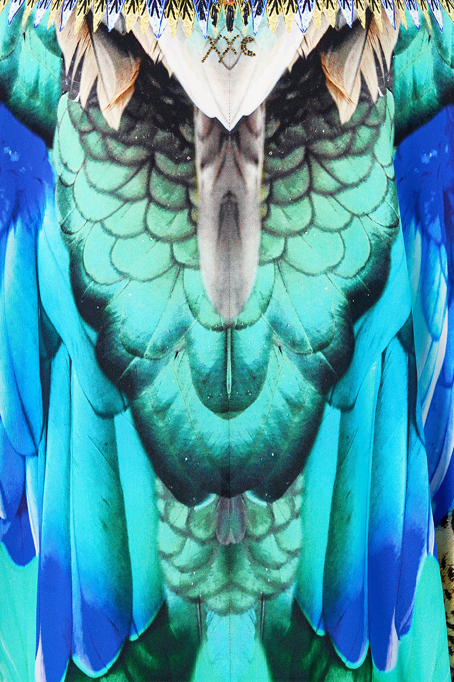 T SHAPE LONG KAFTAN JUNGLE FLIGHT