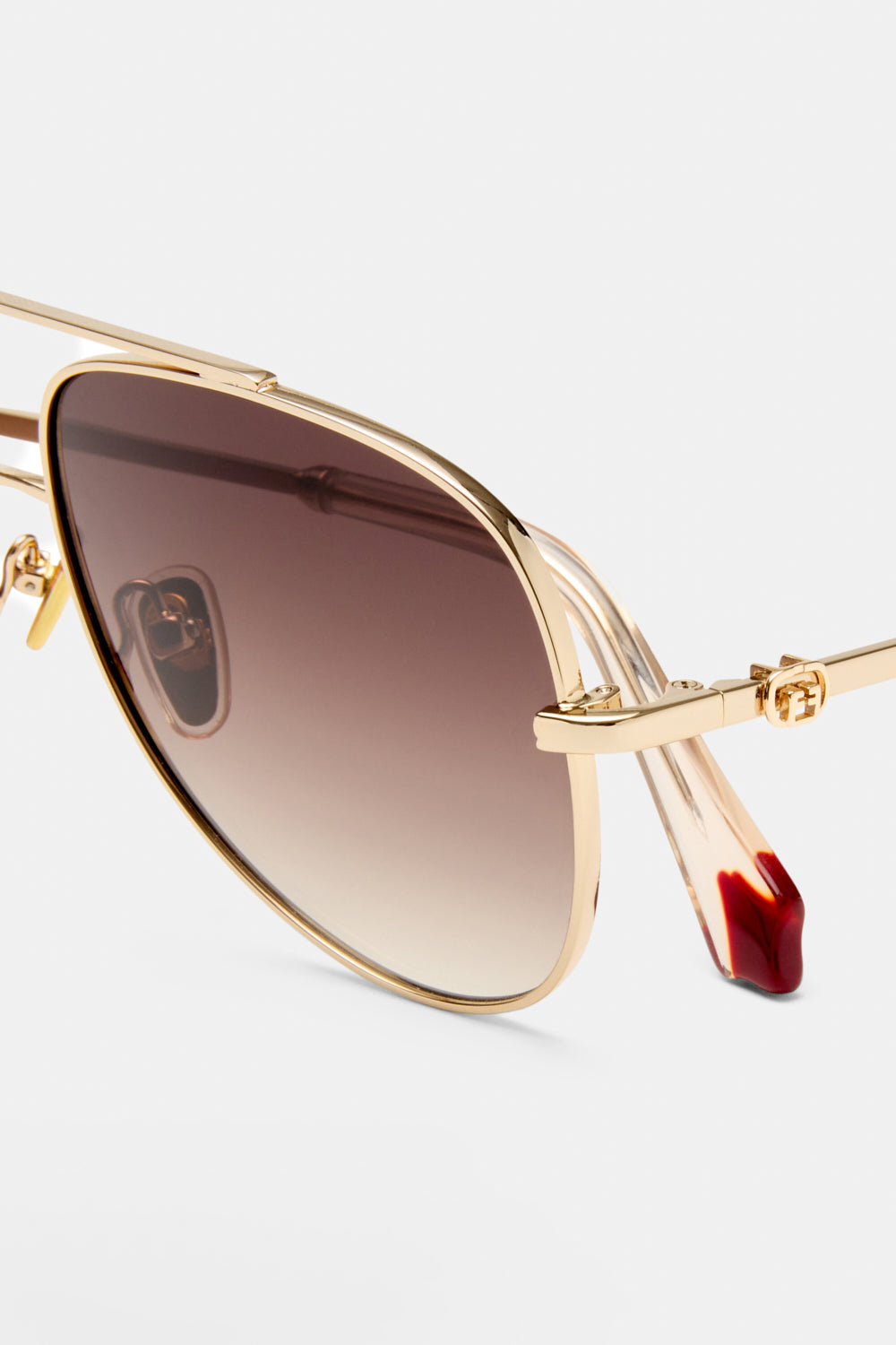 THE VOYAGE SUNGLASSES GOLD / NUDE