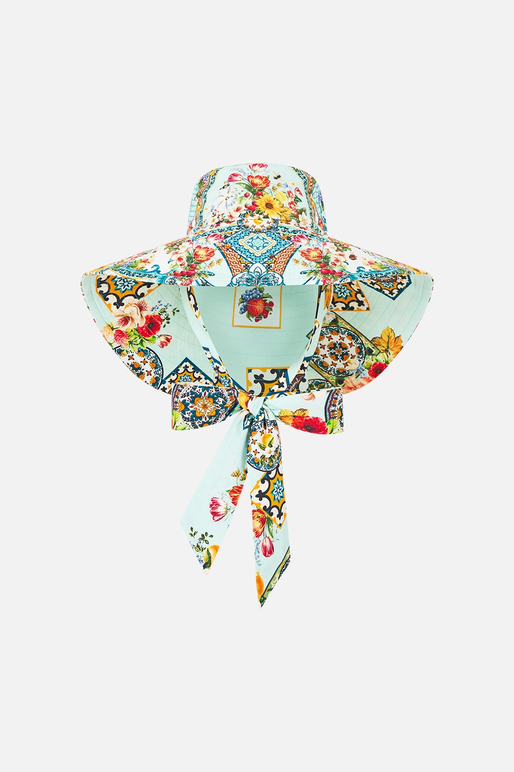 WIDE BRIM BUCKET HAT WITH TIE MAGIC OF THE MERCADO