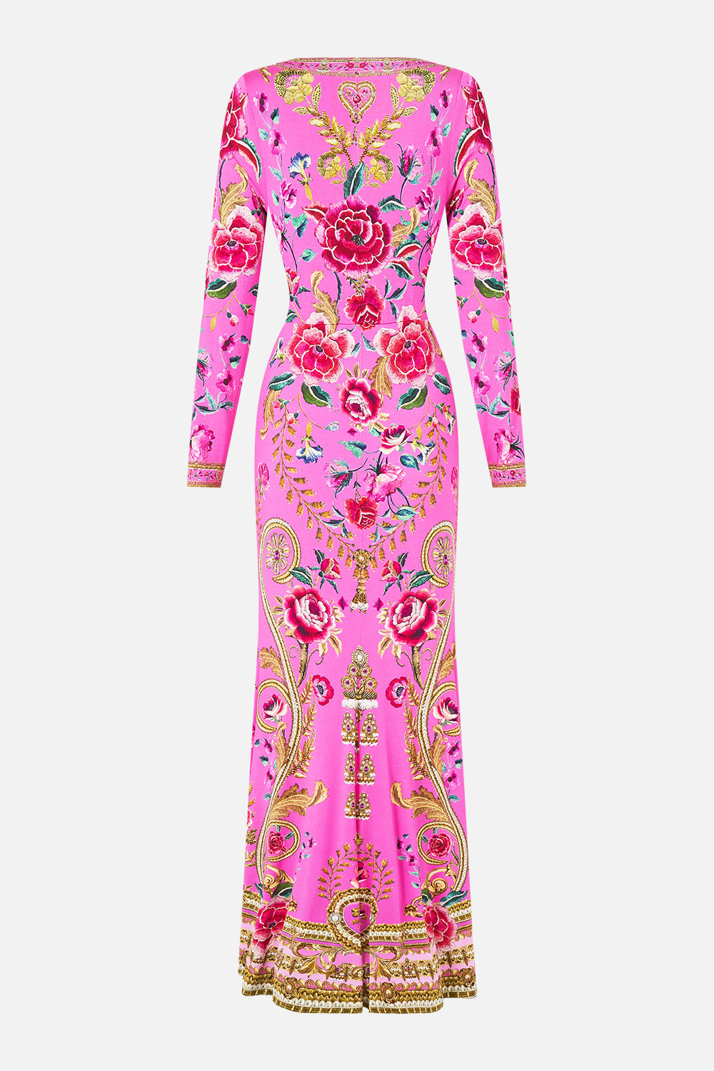 V NECK DRESS WITH TWIST FRONT DETAIL MATADORA FLORA