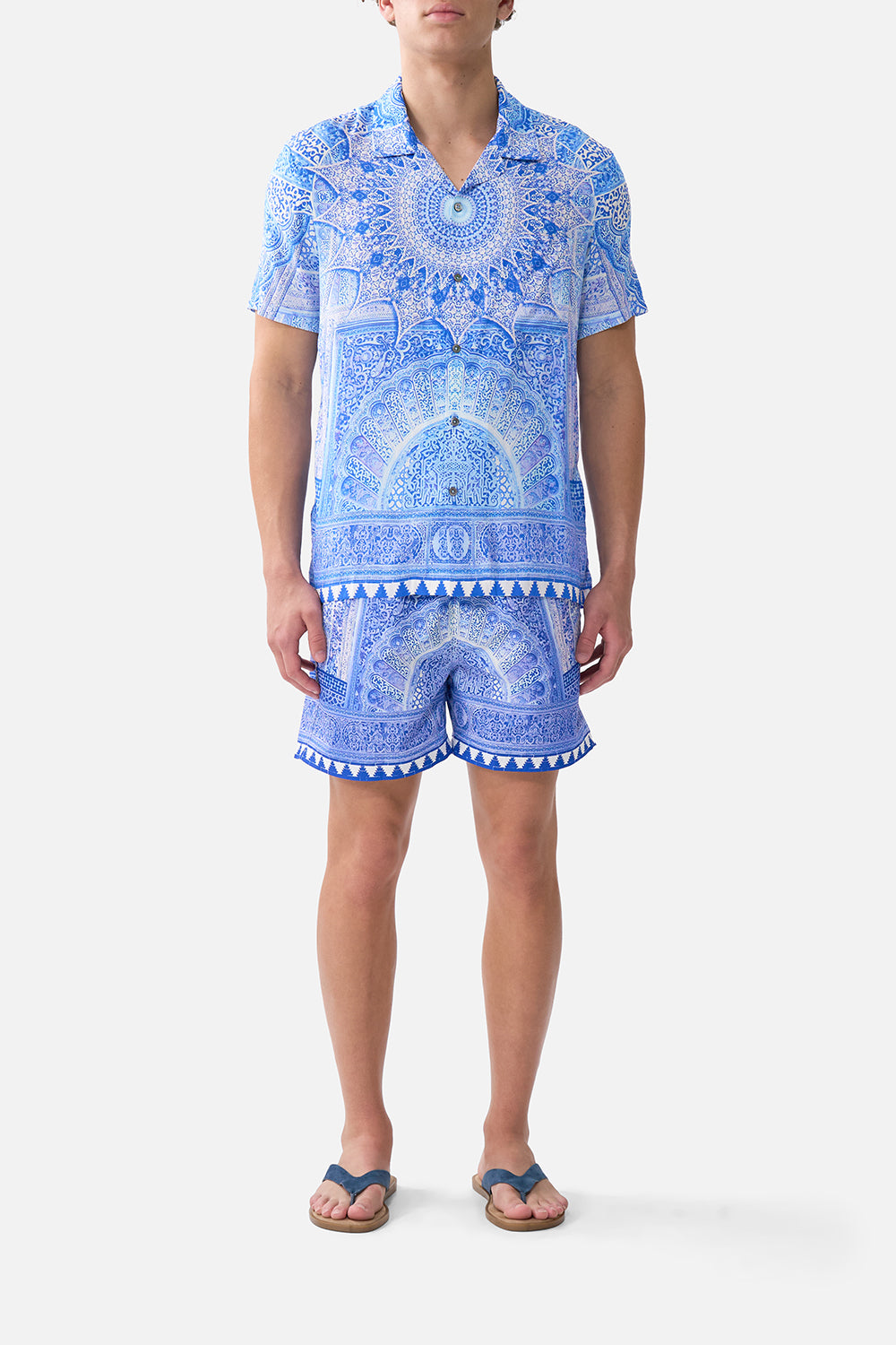 SHORT SLEEVE CAMP COLLARED SHIRT THE BOSPHOROUS