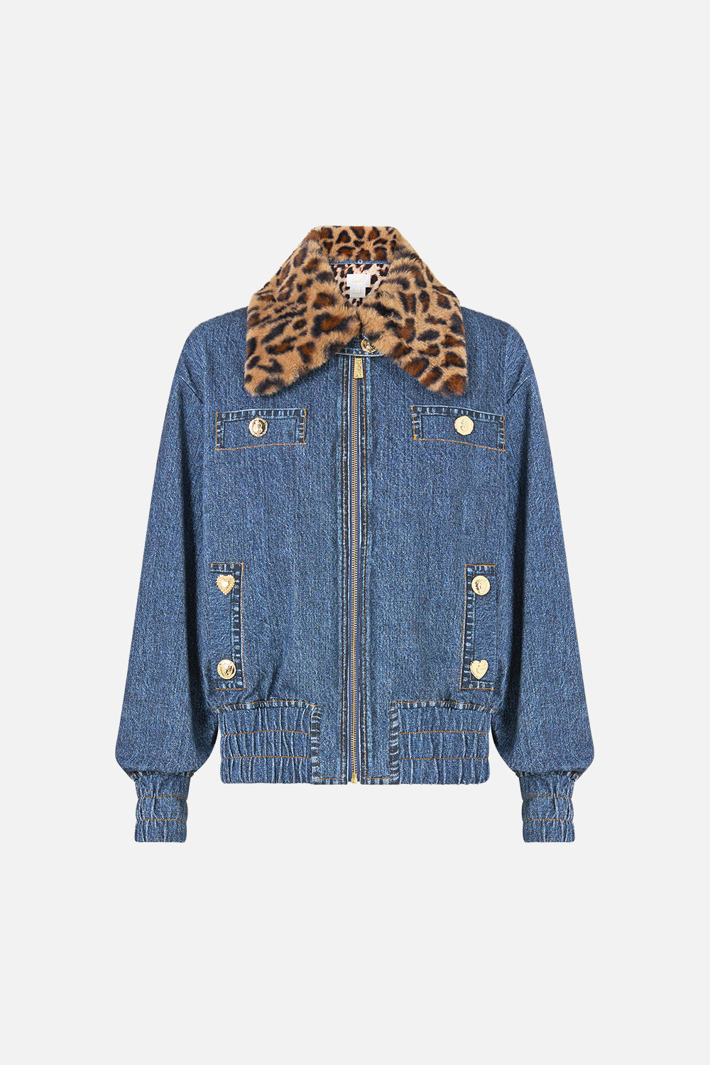 TERRY BOMBER JACKET WITH POCKET DETAILS FIESTA, SIESTA, REPEAT