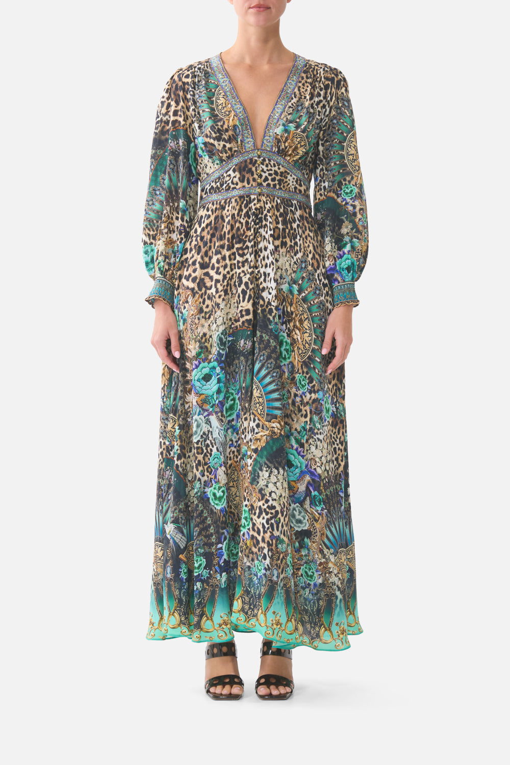 BUTTON DRESS WITH SHAPED WAISTBAND FLAMENCO EUPHORIA