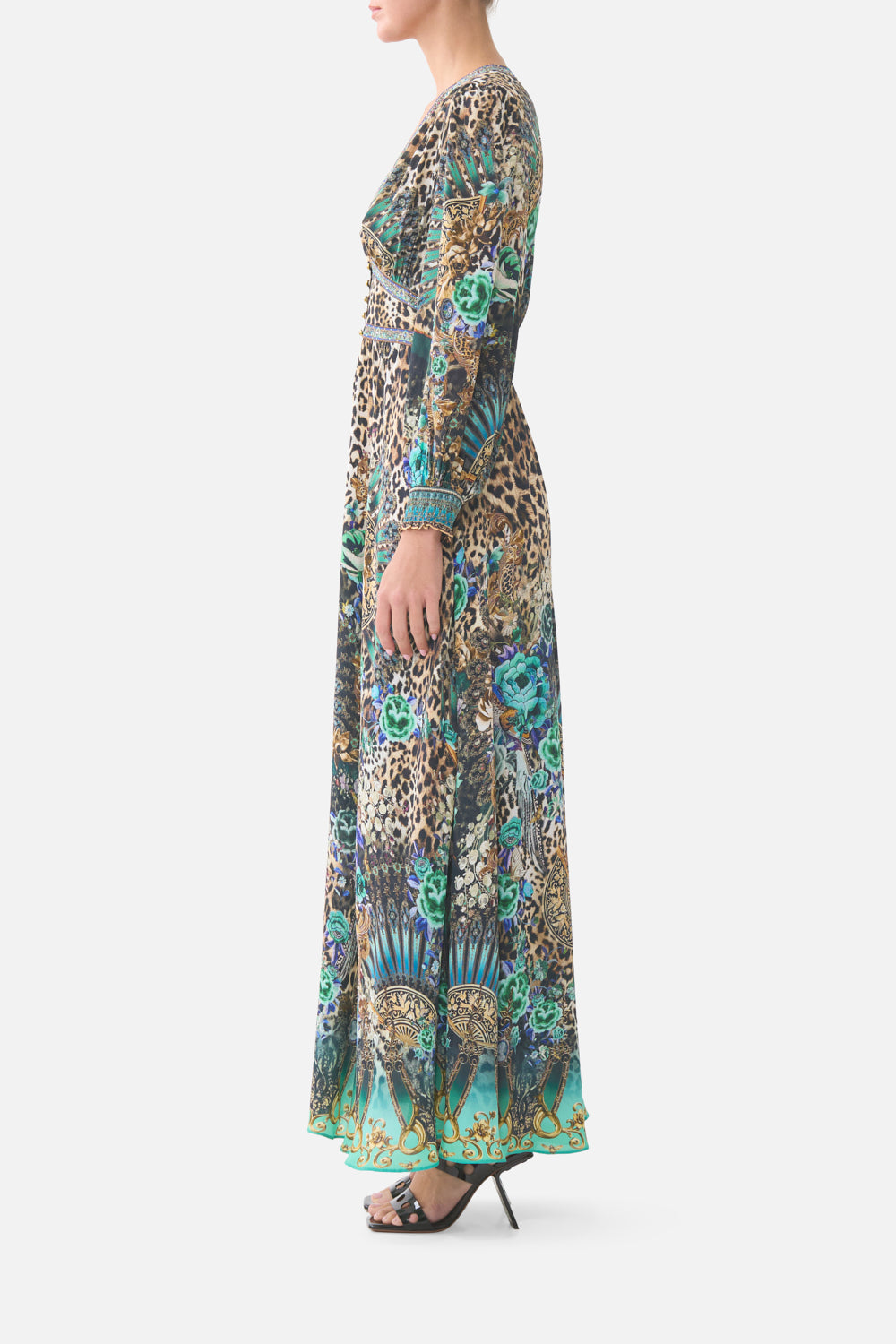 BUTTON DRESS WITH SHAPED WAISTBAND FLAMENCO EUPHORIA