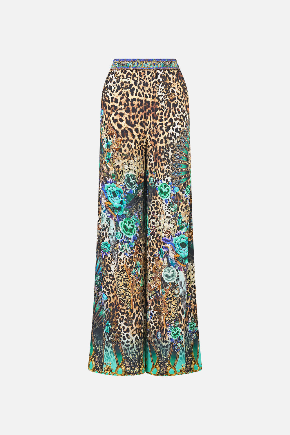The CAMILLA MID LENGTH BOARDSHORT WITH ELASTIC WAIST CLOAKED IN BAROQUE in our print.