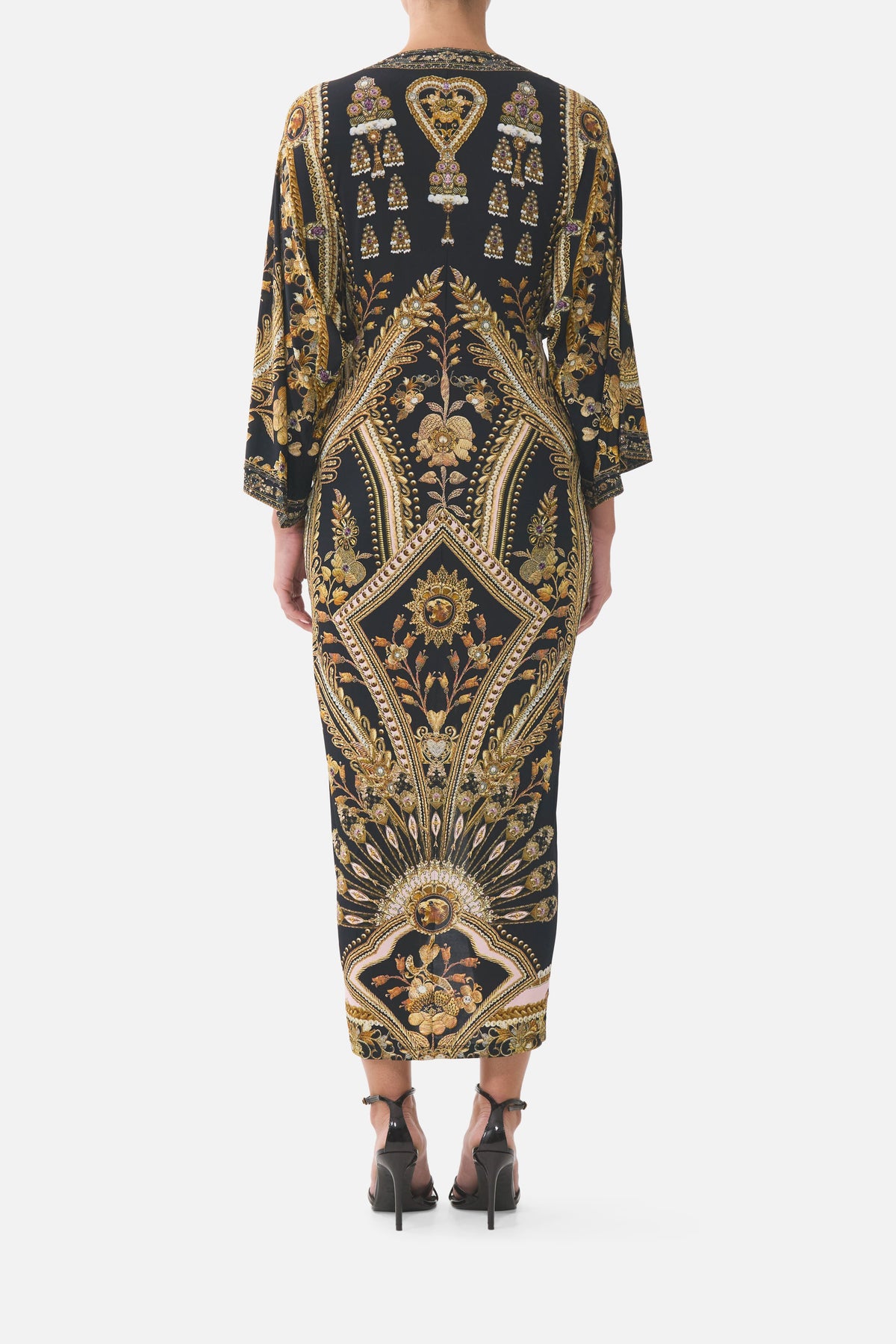 LONG SPLIT FRONT TWIST DRESS TAURUS RISING