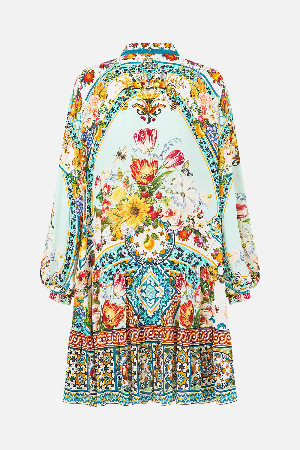 LONG SLEEVE TIERED SHORT DRESS MAGIC OF THE MERCADO