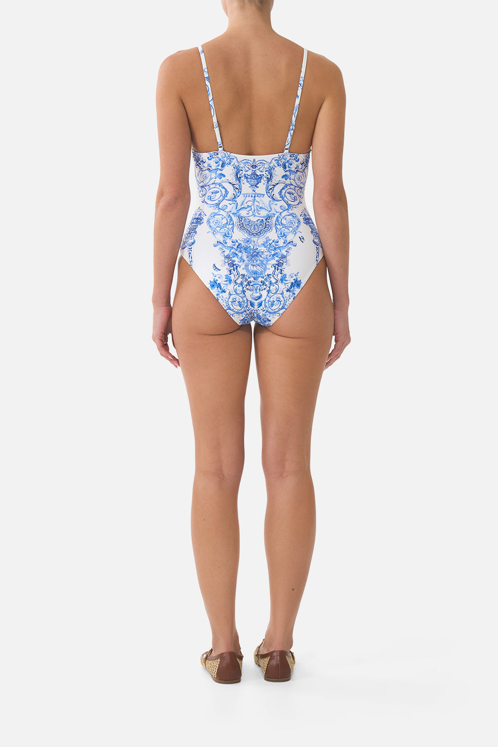 The CAMILLA AMELIA POOL SLIDES ESPAÑA NIRVANA in our ESPAÑA NIRVANA print.