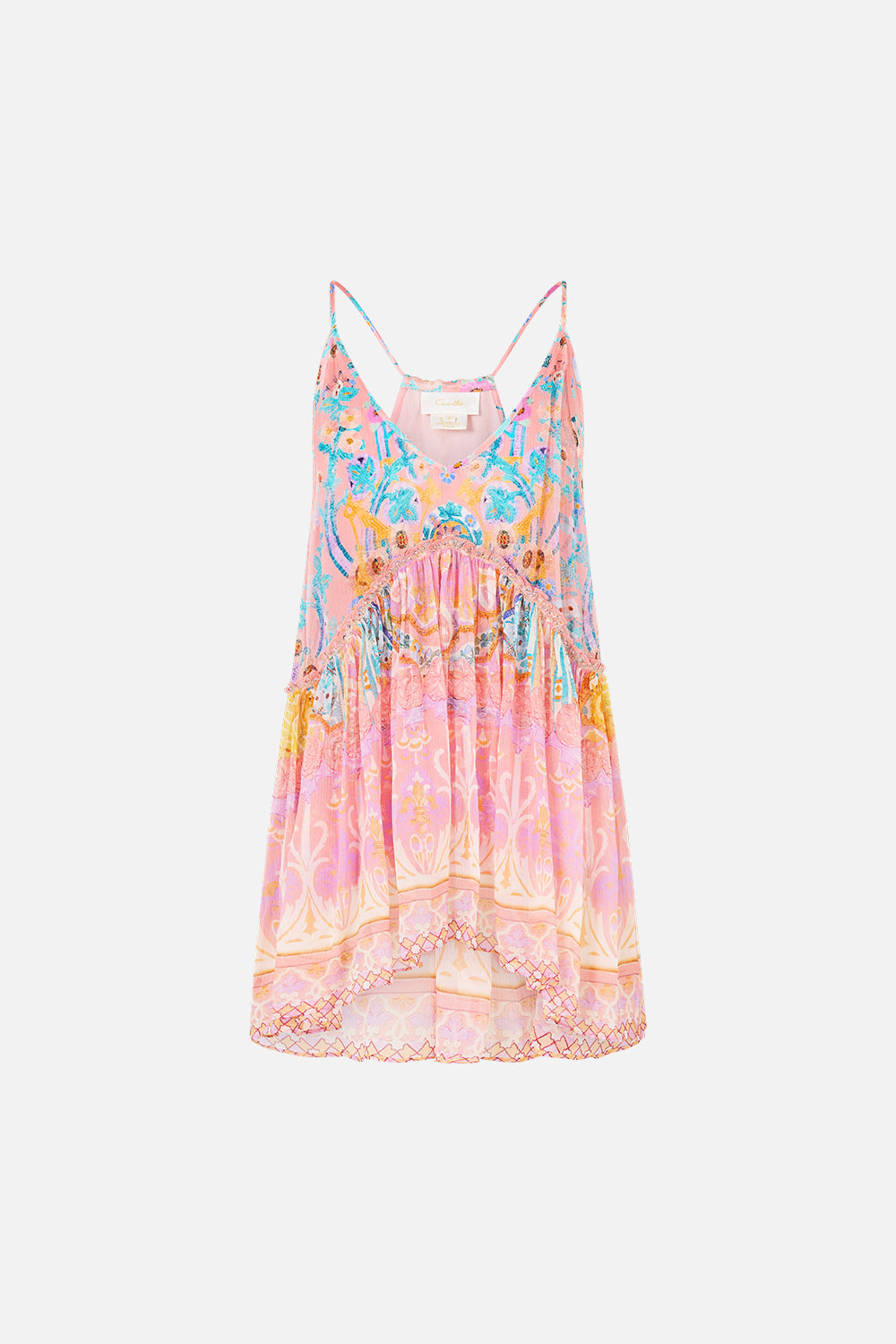 RACER BACK TOP WITH OVERLAY HOWDY GAUDI