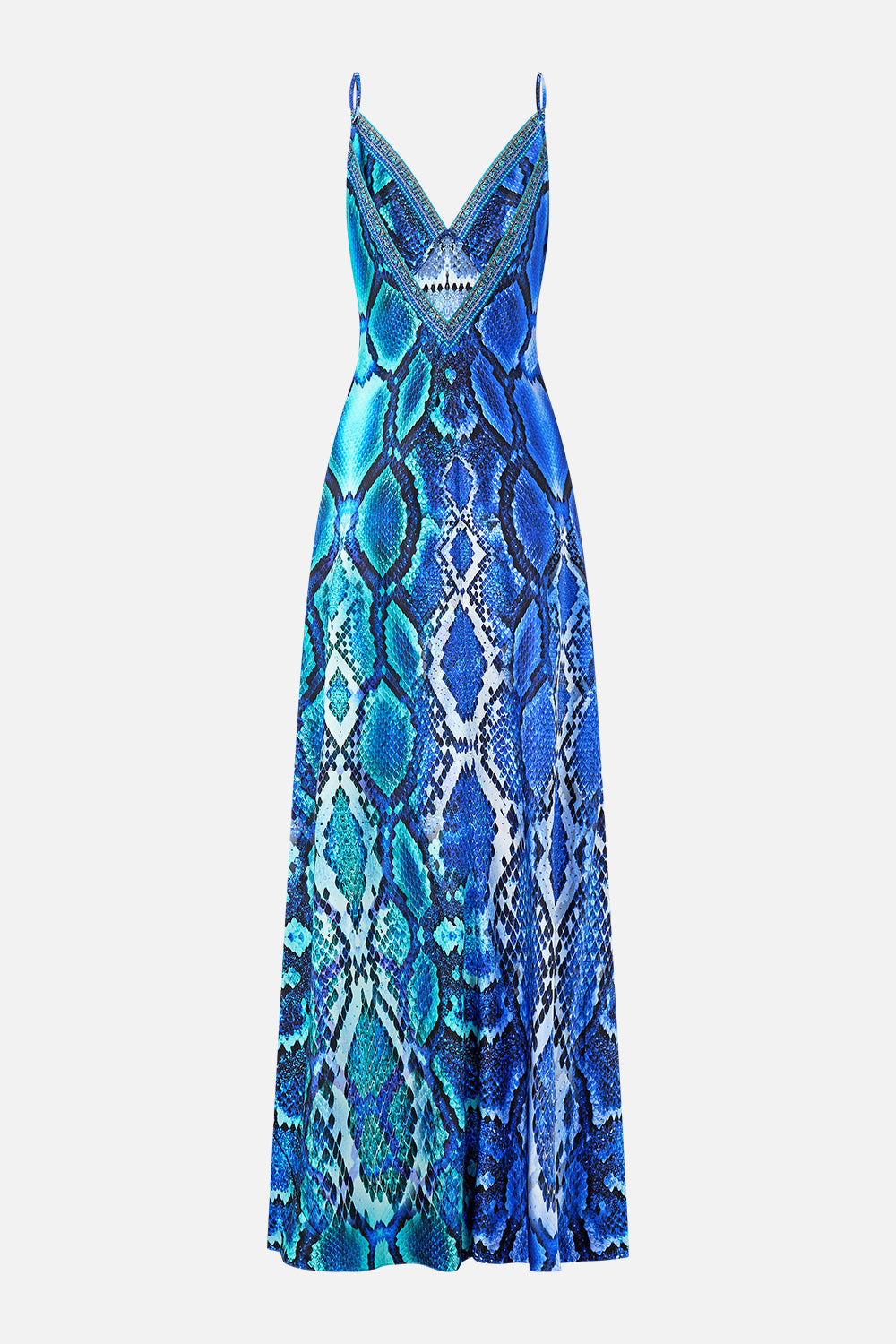 The CAMILLA BAT SLEEVE KAFTAN WITH COLD SHOULDER BUTTERFLY BOHEMIA in our print.