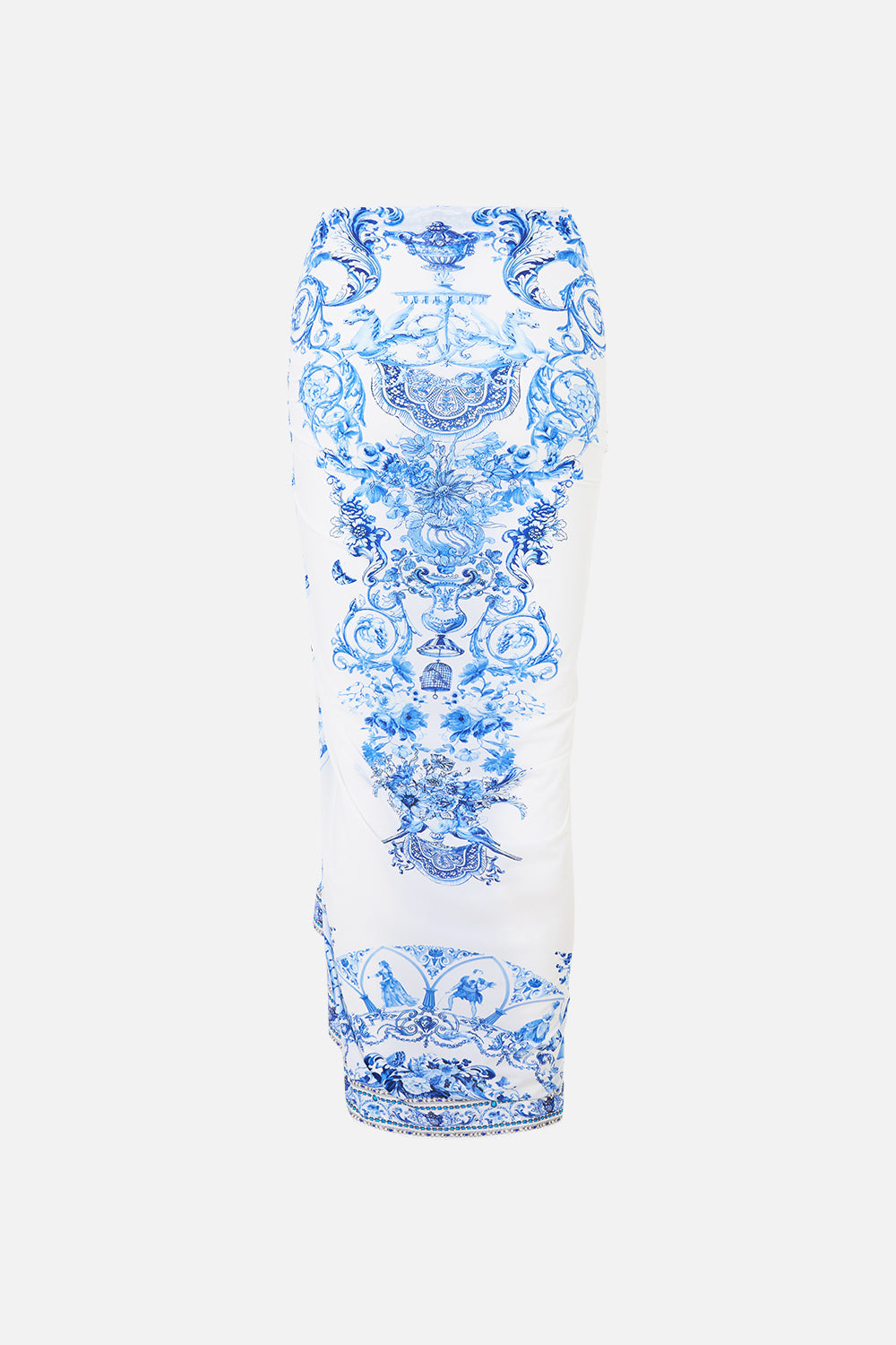 The CAMILLA ROUND NECK KAFTAN LEOTIGRA LAND in our print.